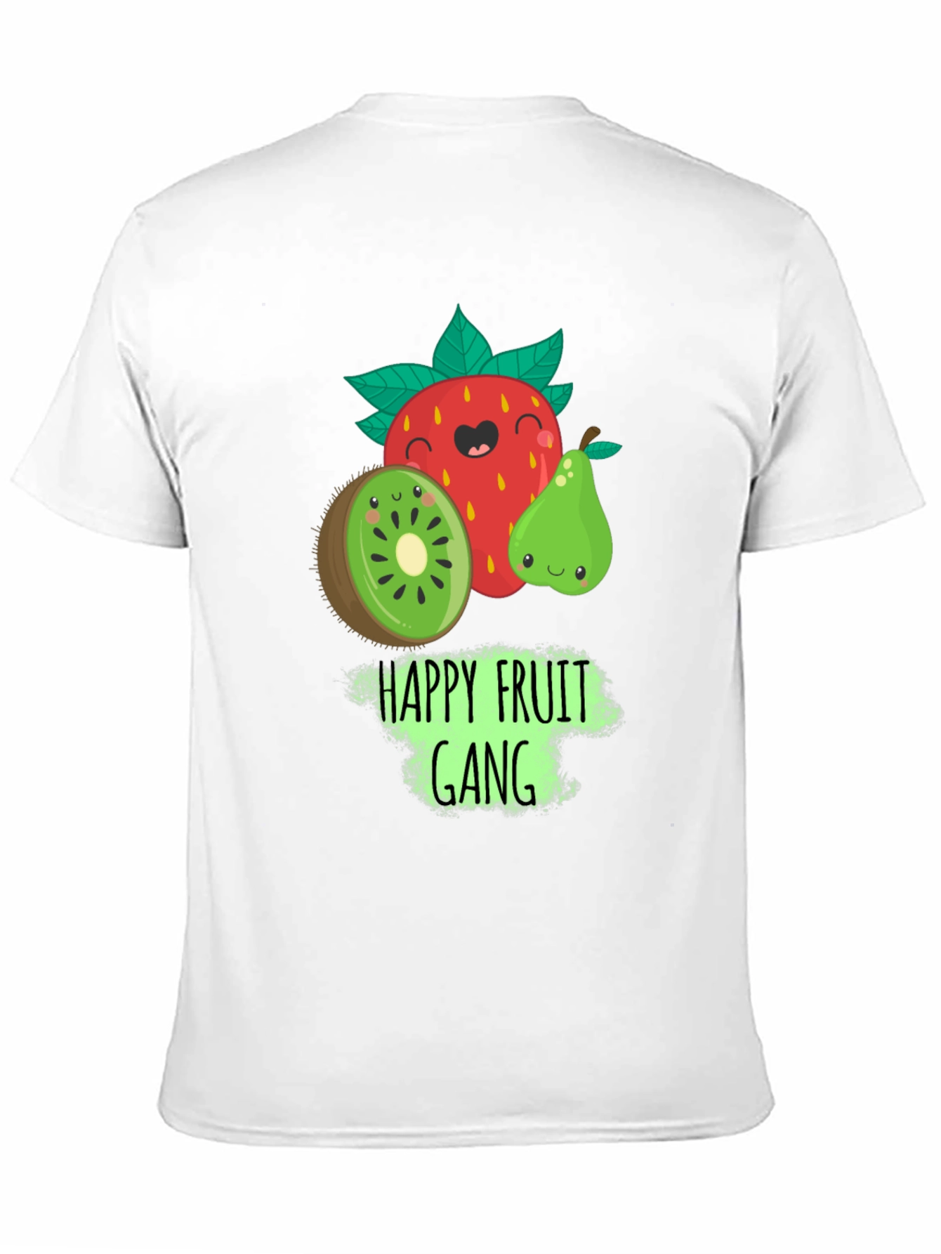 Happy Fruit Gang Black Graphic Tee