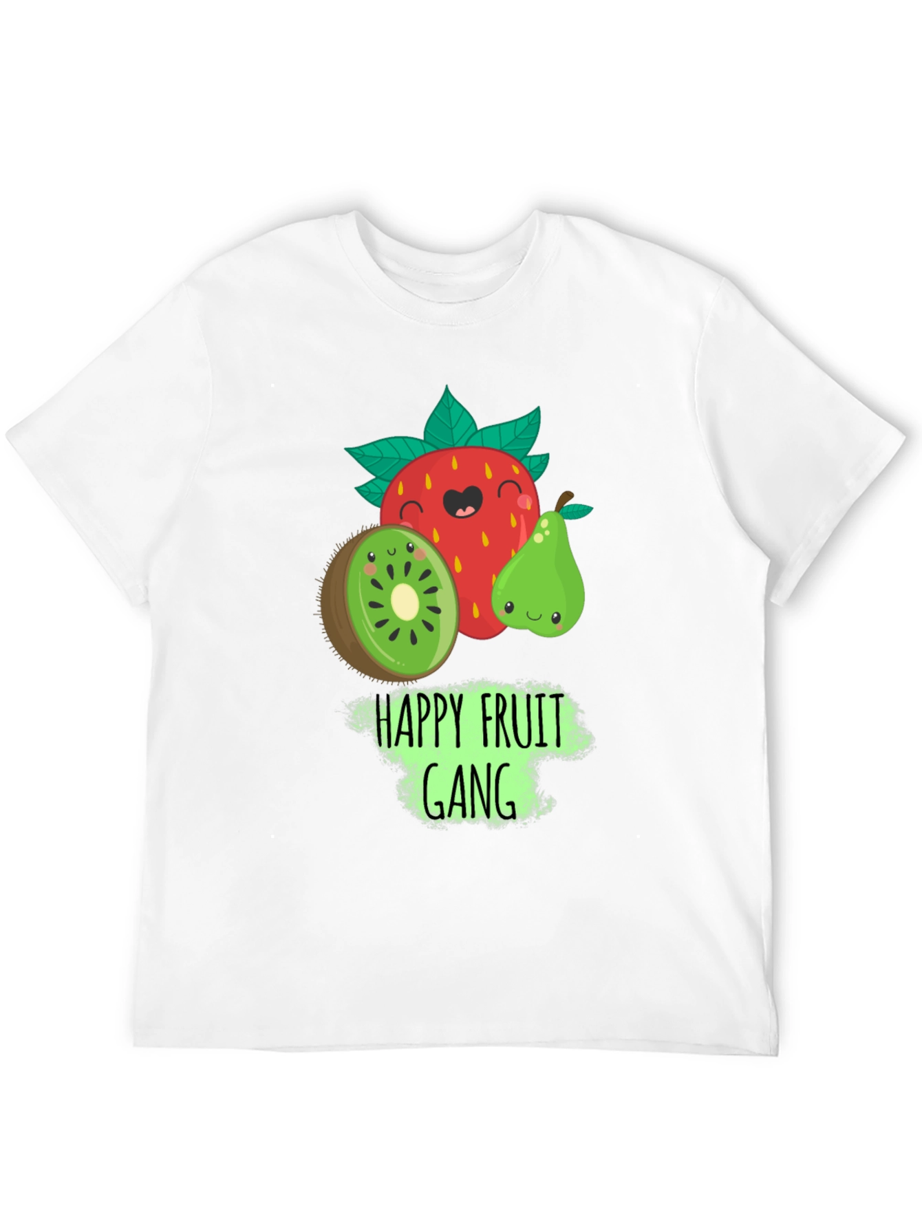 Happy Fruit Gang Black Graphic Tee