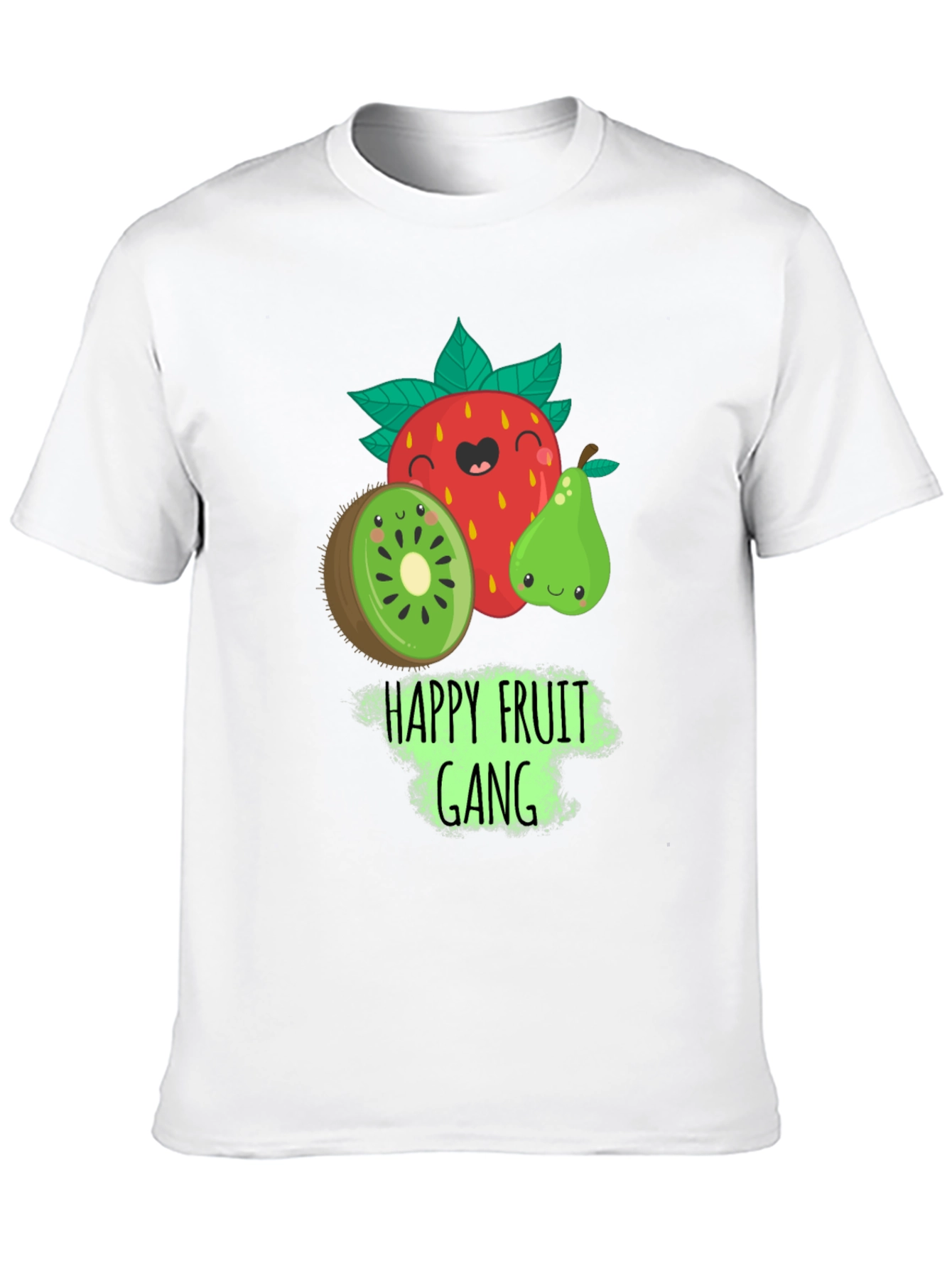 Happy Fruit Gang Black Graphic Tee