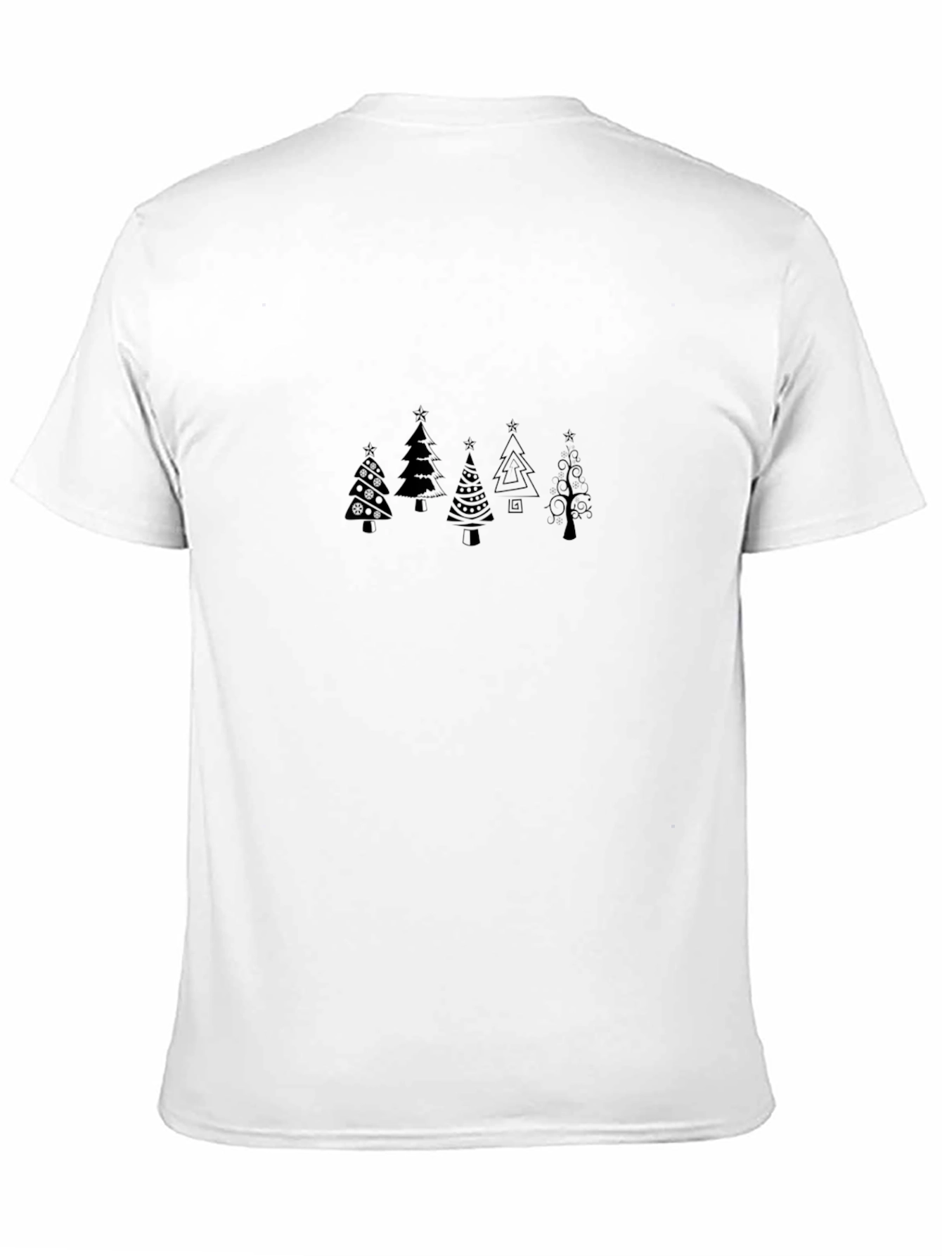 Black Christmas Tree Graphic Tee