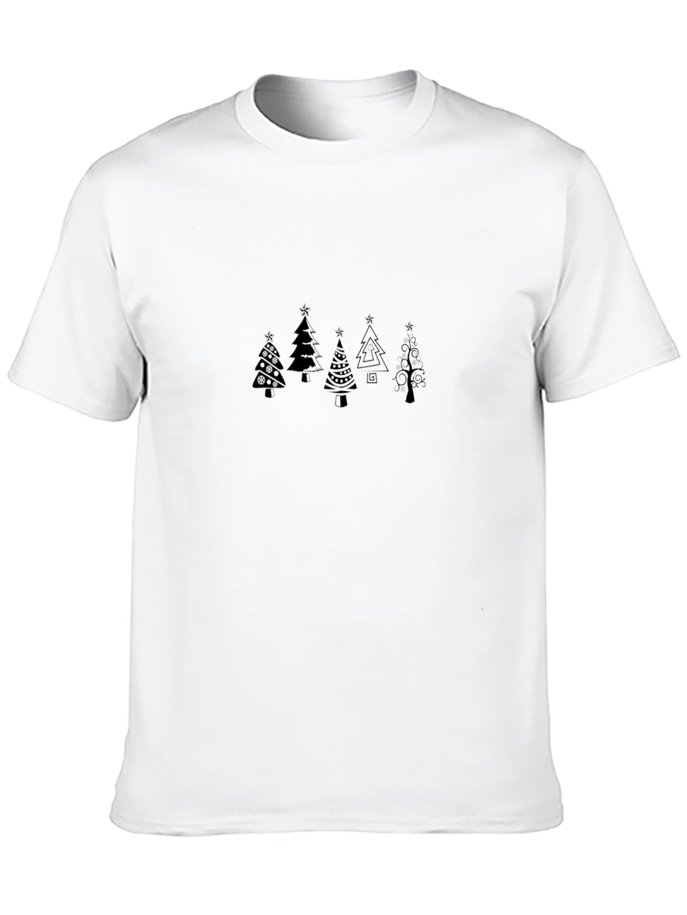 Black Christmas Tree Graphic Tee