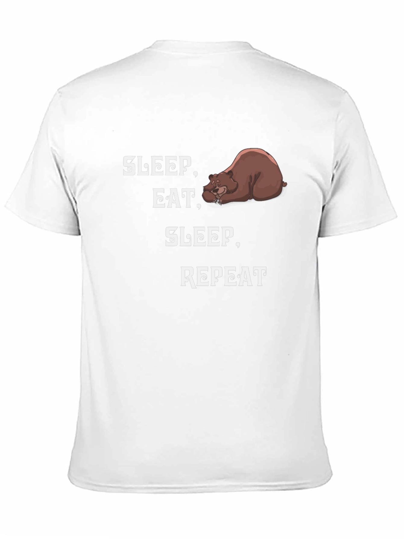 Sleep Eat Repeat Bear Graphic T-Shirt