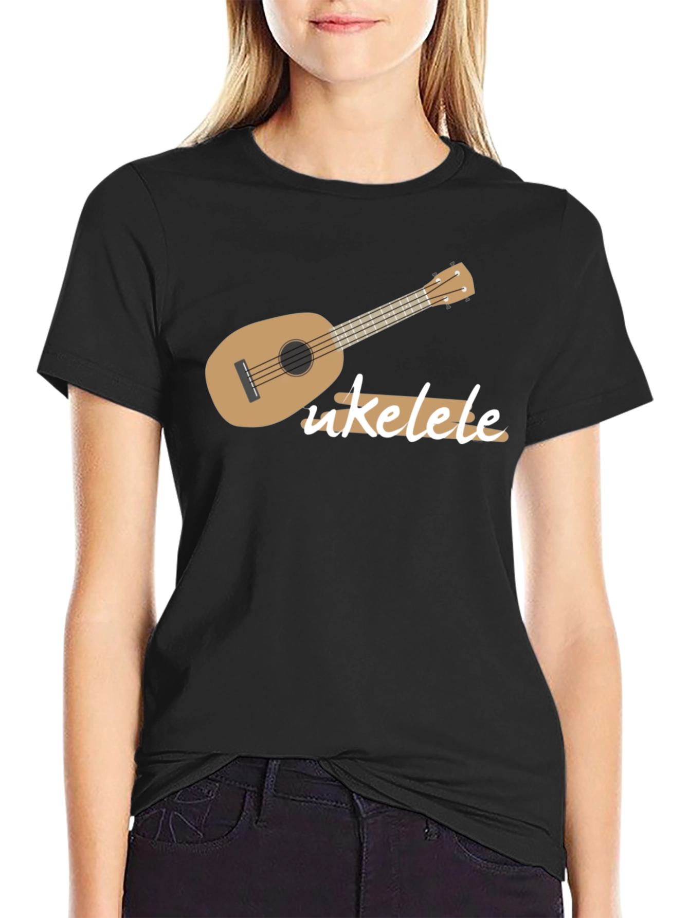 Ukulele Graphic Tee - Music Lovers Gift