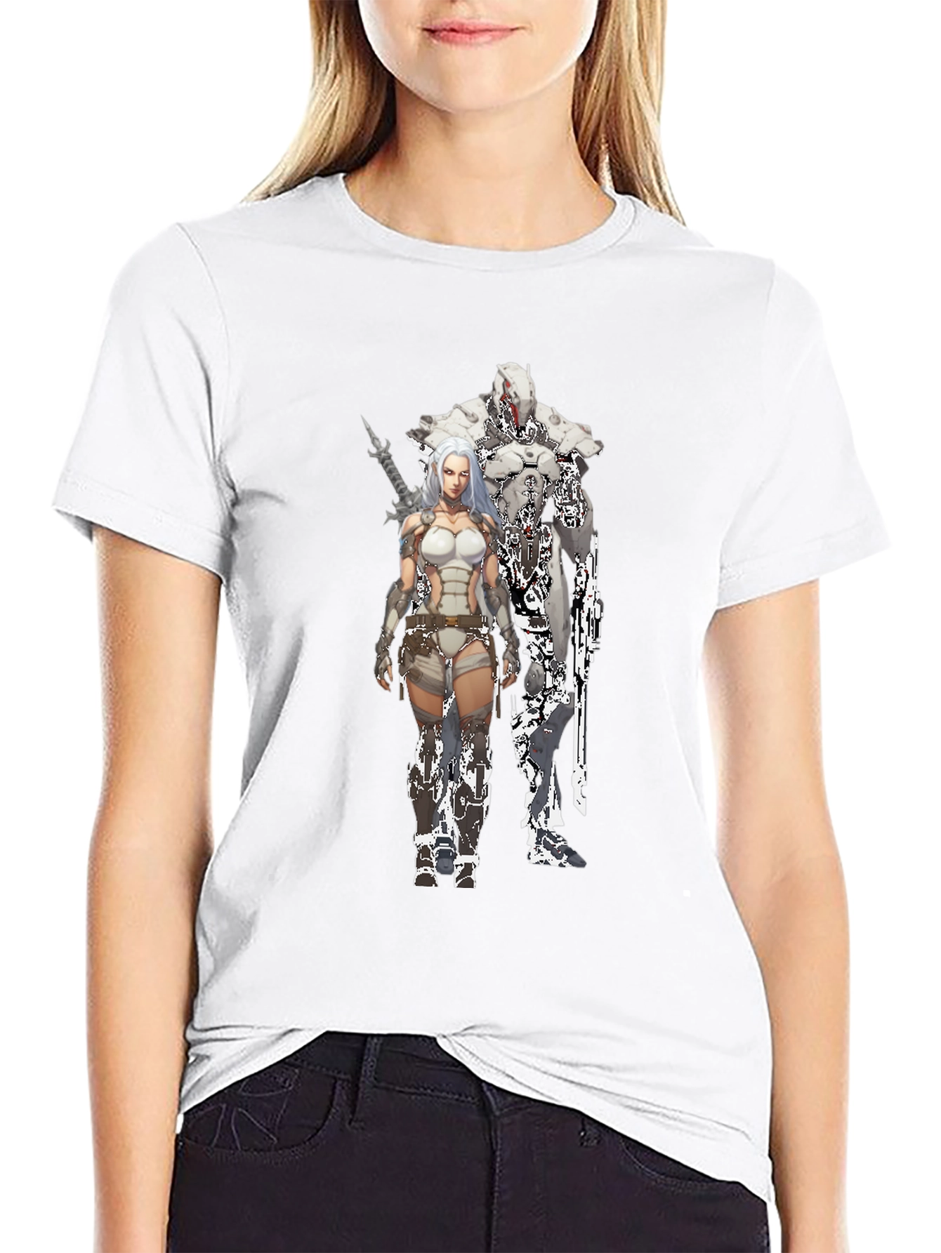 Sci-Fi Warrior Black T-Shirt