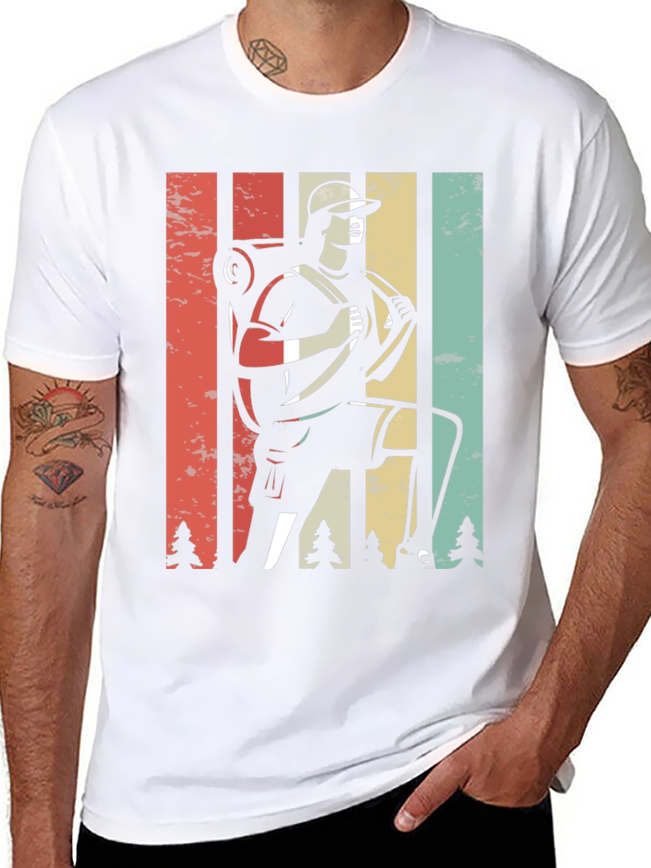 Retro Hiker Graphic Tee - Adventure Ready!