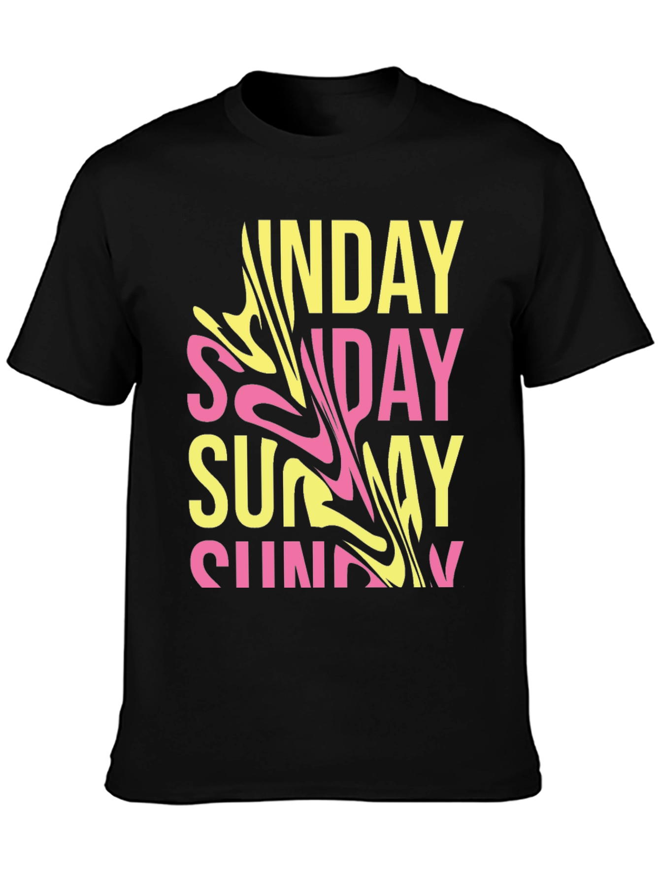 Trendy Sunday Graphic T-Shirt - Casual Wear