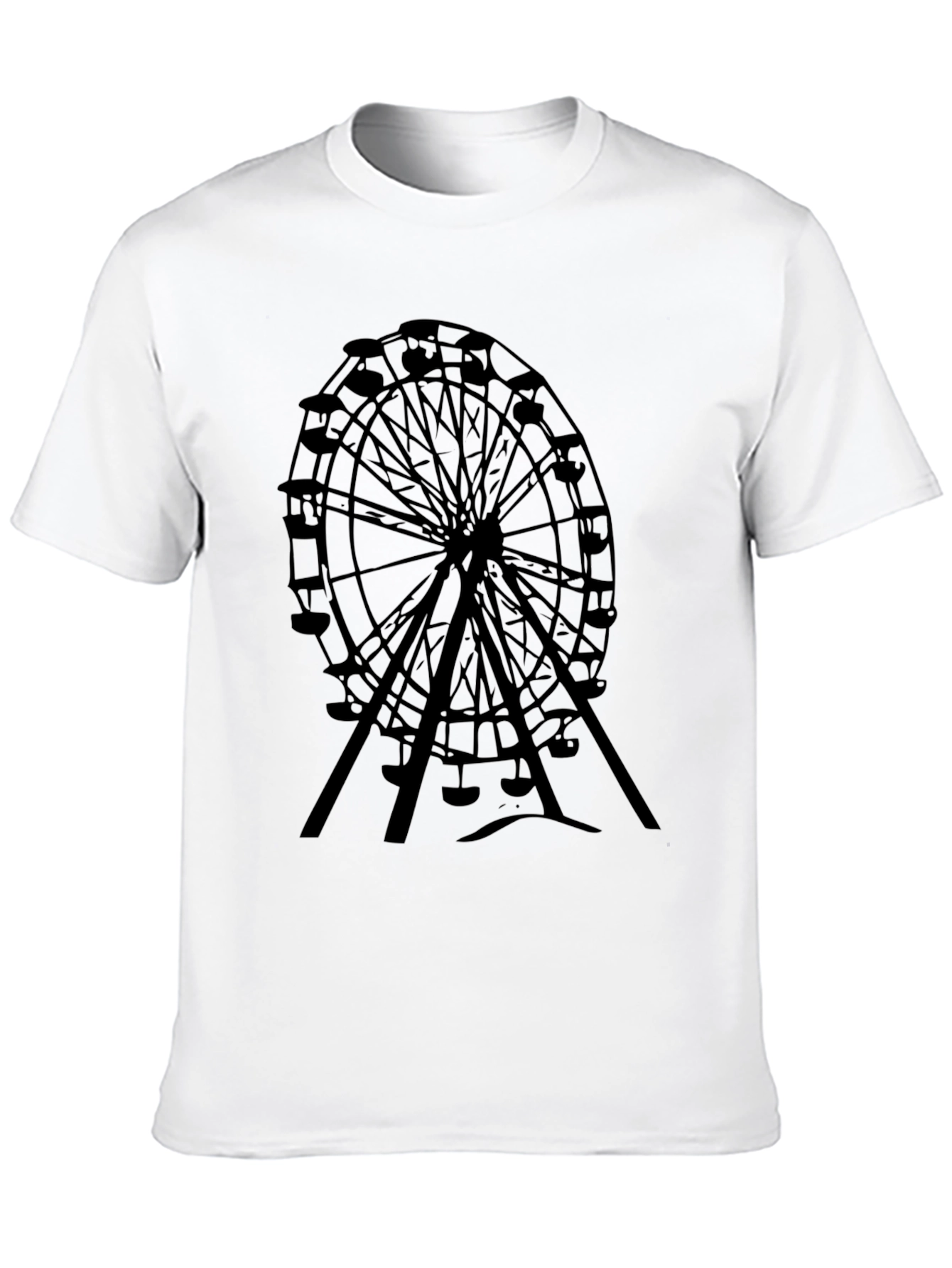 Ferris Wheel Graphic Black Tee