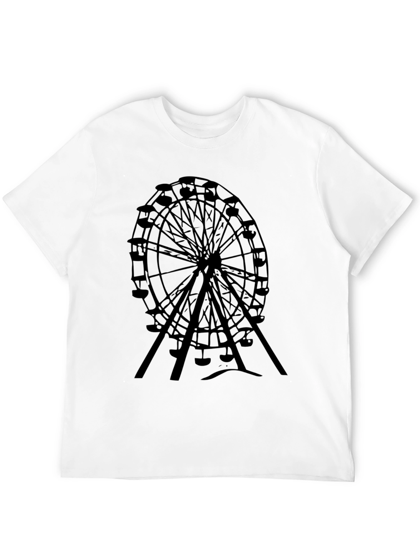 Ferris Wheel Graphic Black Tee