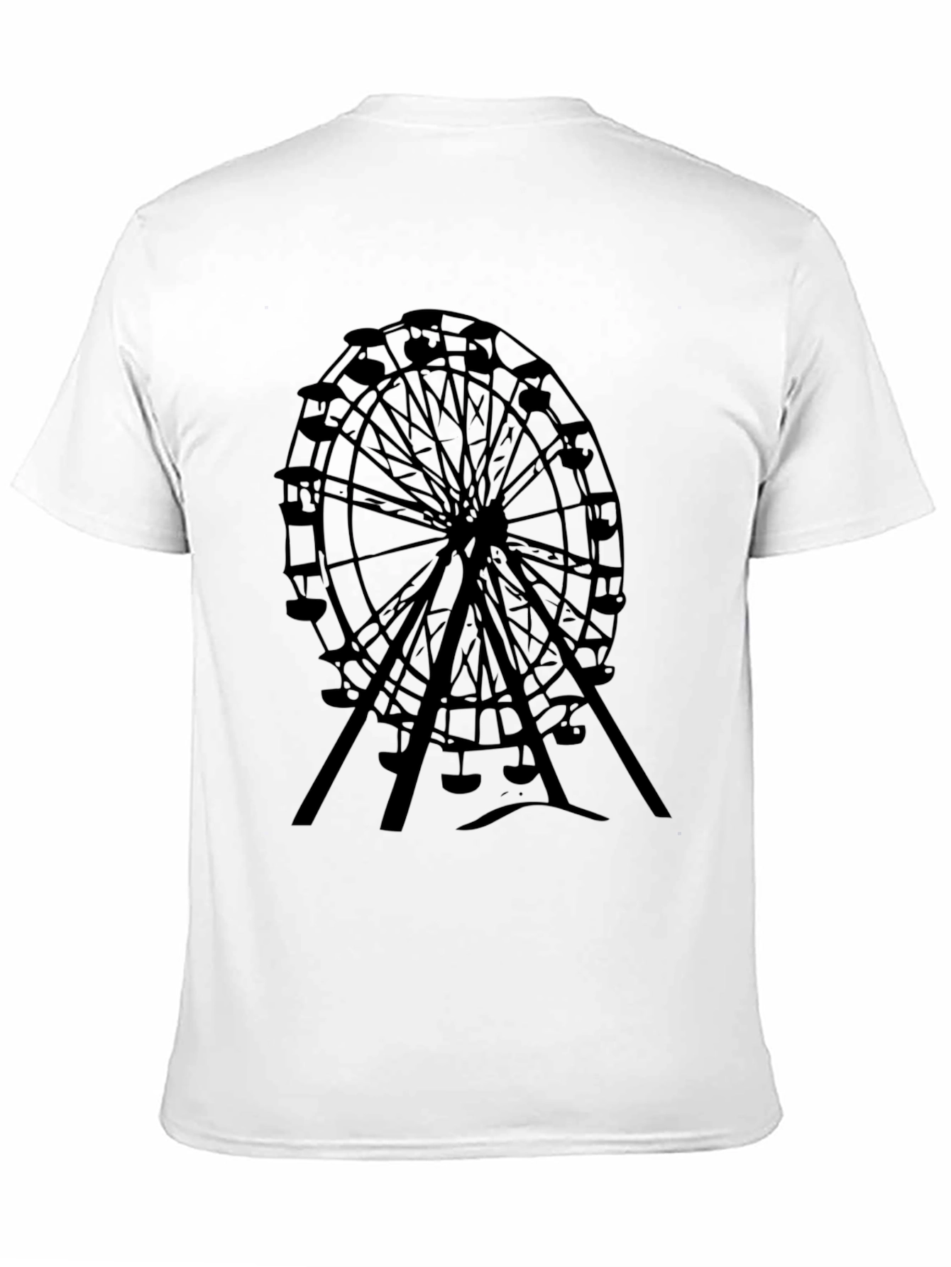 Ferris Wheel Graphic Black Tee