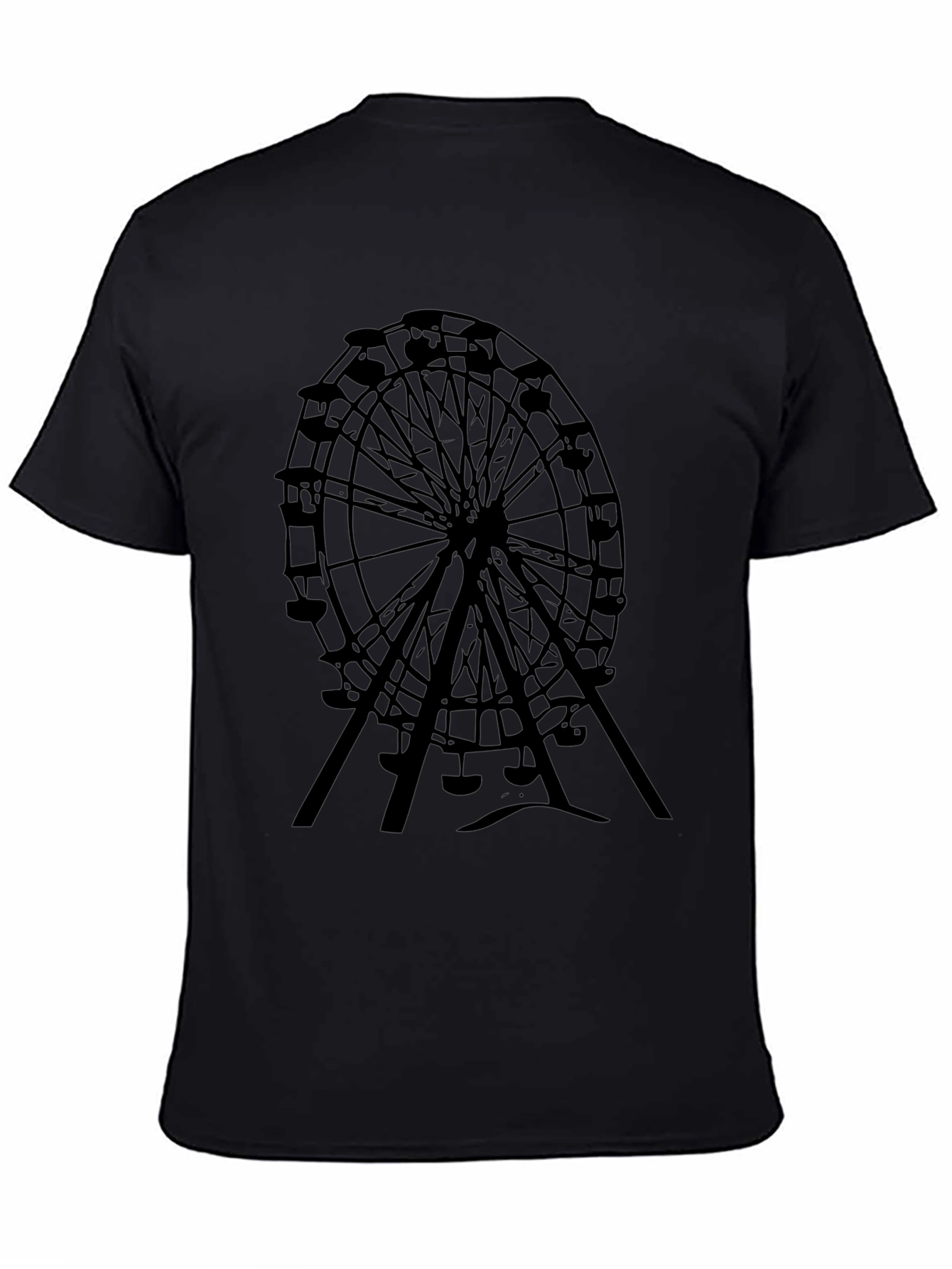 Ferris Wheel Graphic Black Tee