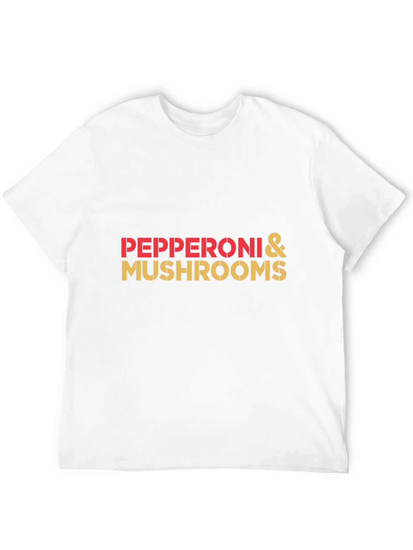 Pepperoni & Mushrooms T-Shirt - Foodie Graphic Tee