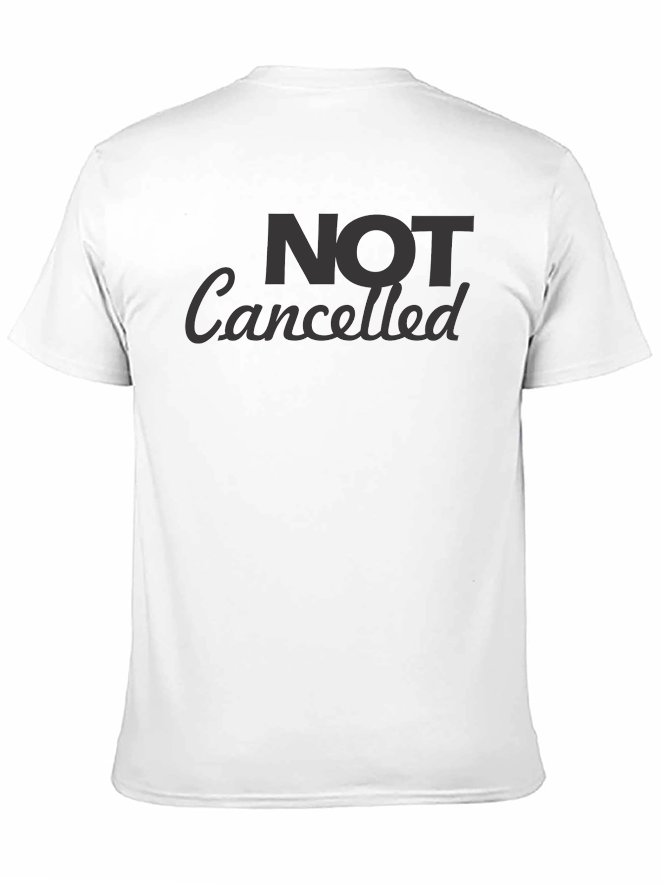 Not Cancelled Black Graphic T-Shirt
