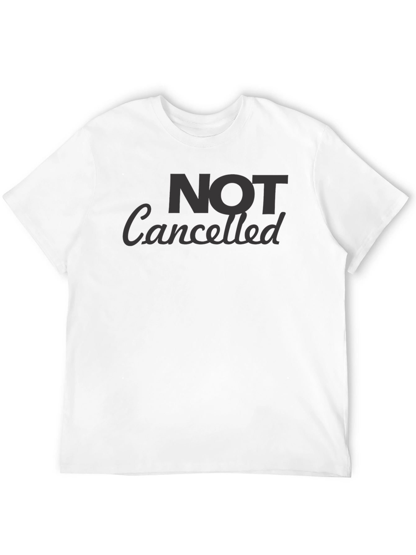 Not Cancelled Black Graphic T-Shirt