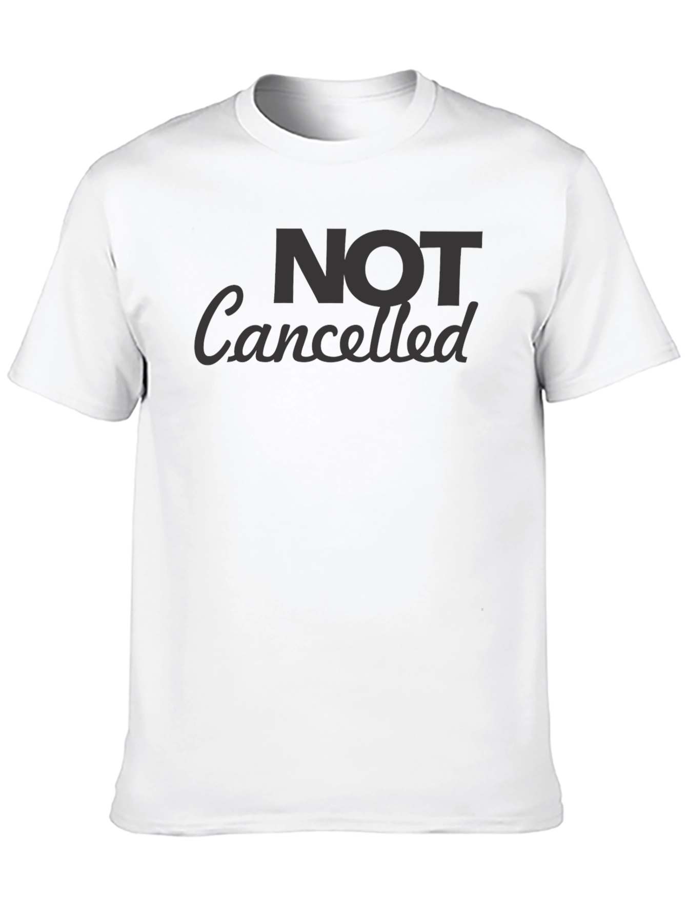 Not Cancelled Black Graphic T-Shirt