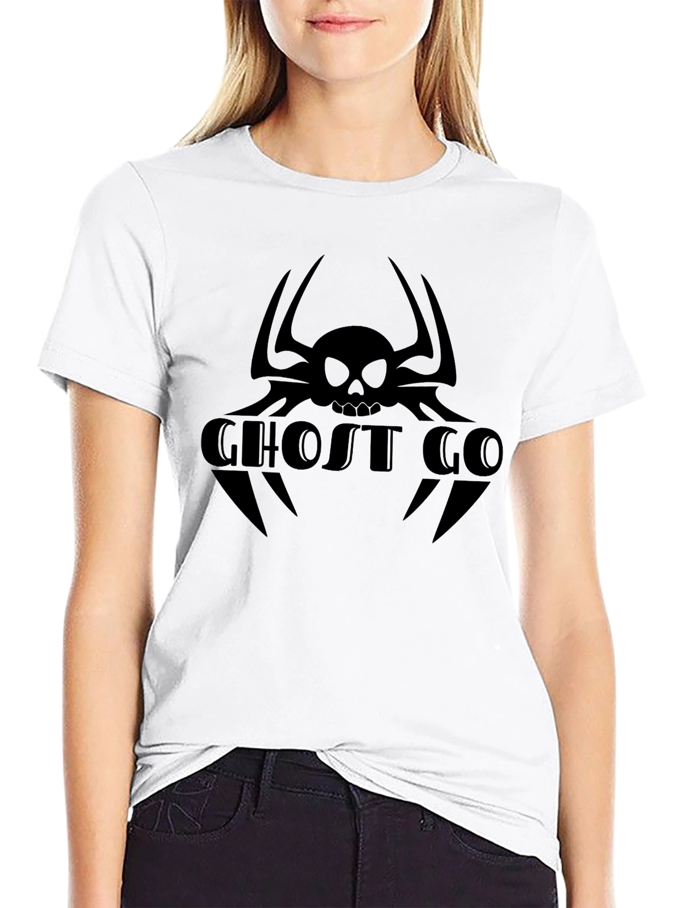 Ghost GO Skull Spider Black T-Shirt