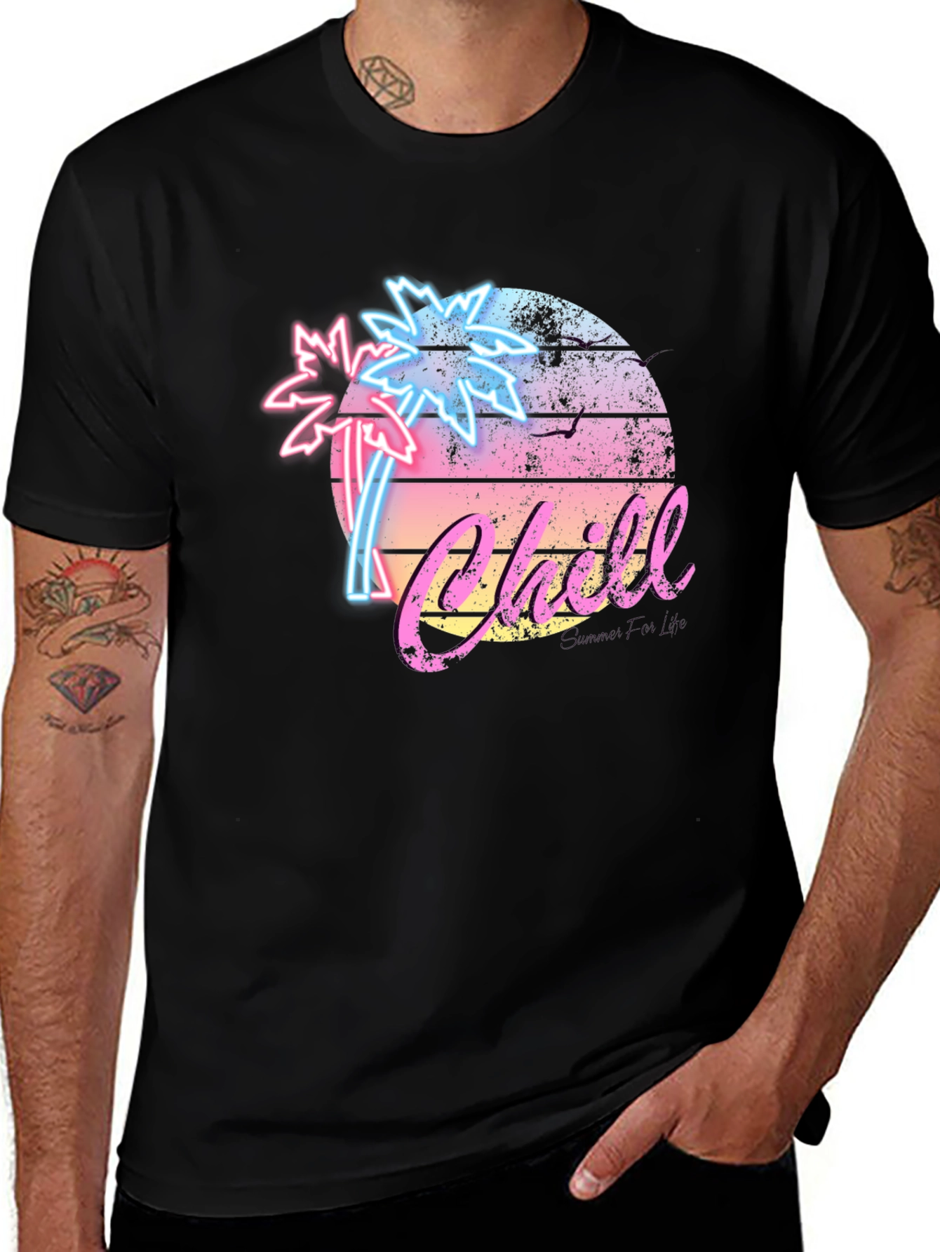 Retro Chill Palm Tree T-Shirt
