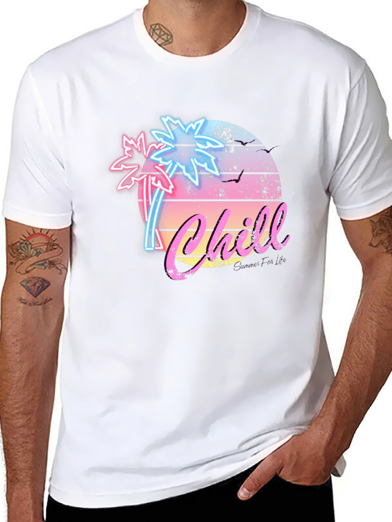 Retro Chill Palm Tree T-Shirt