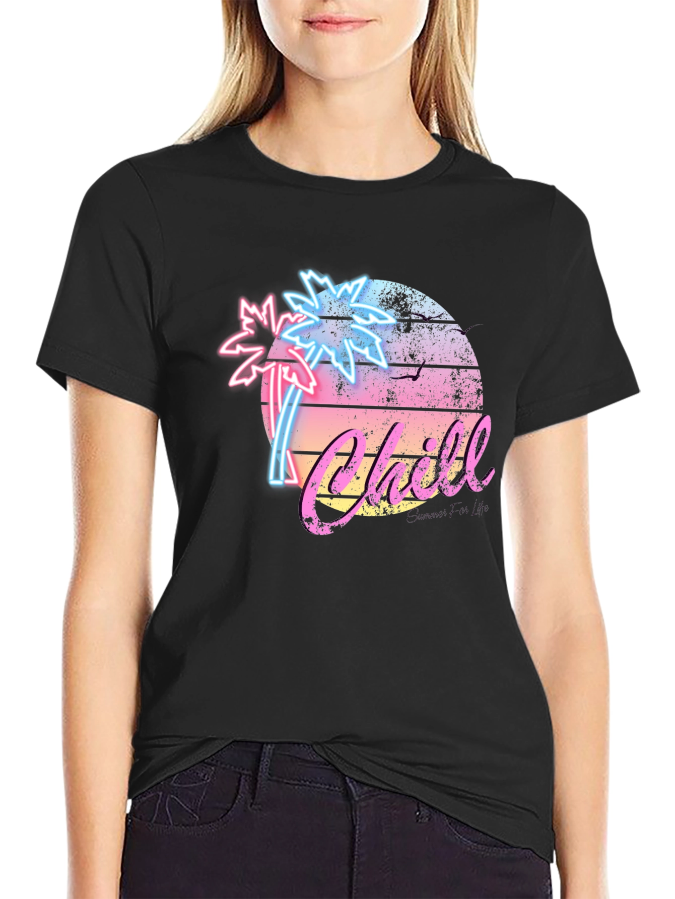 Retro Chill Palm Tree T-Shirt