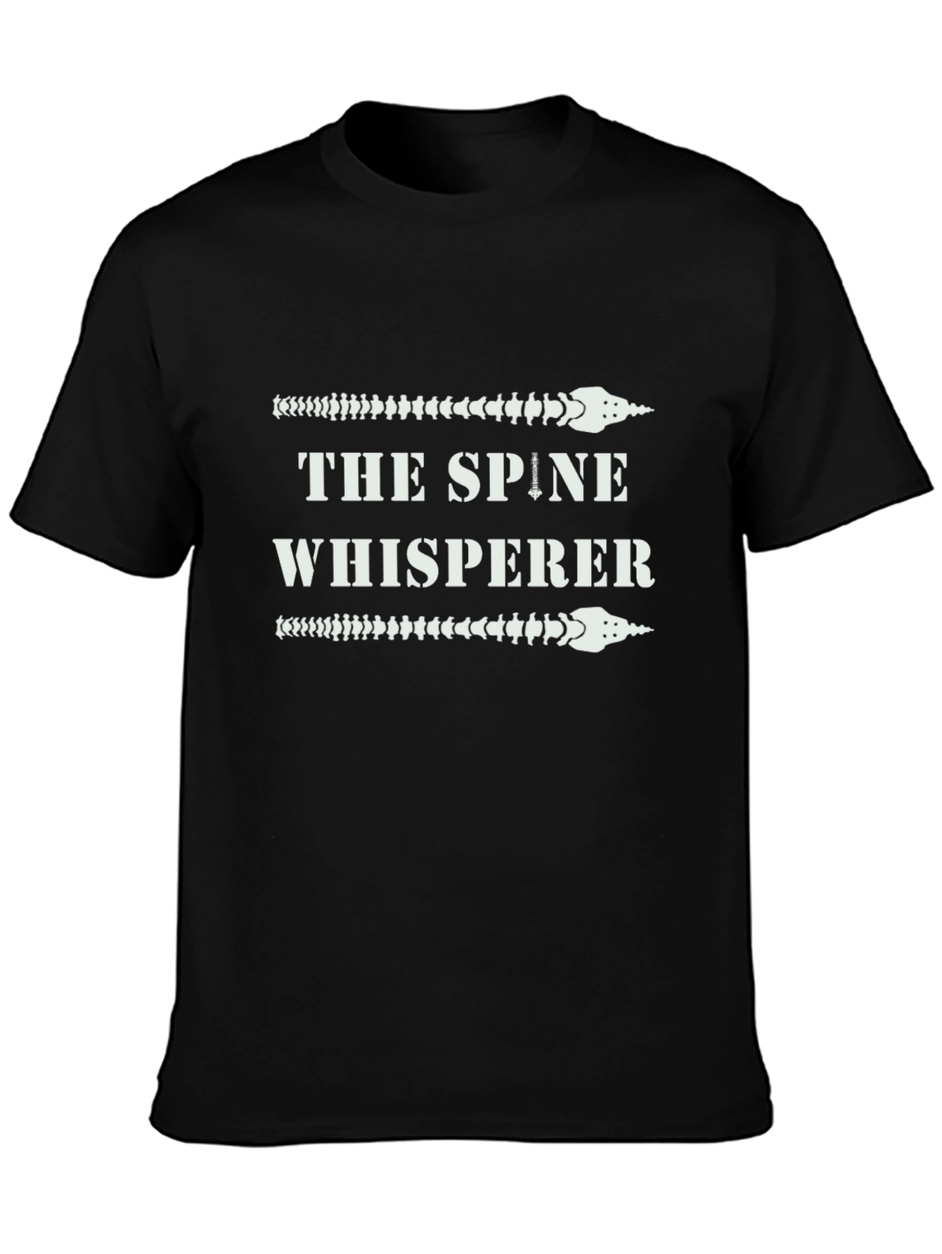 The Spine Whisperer Graphic Tee - Black