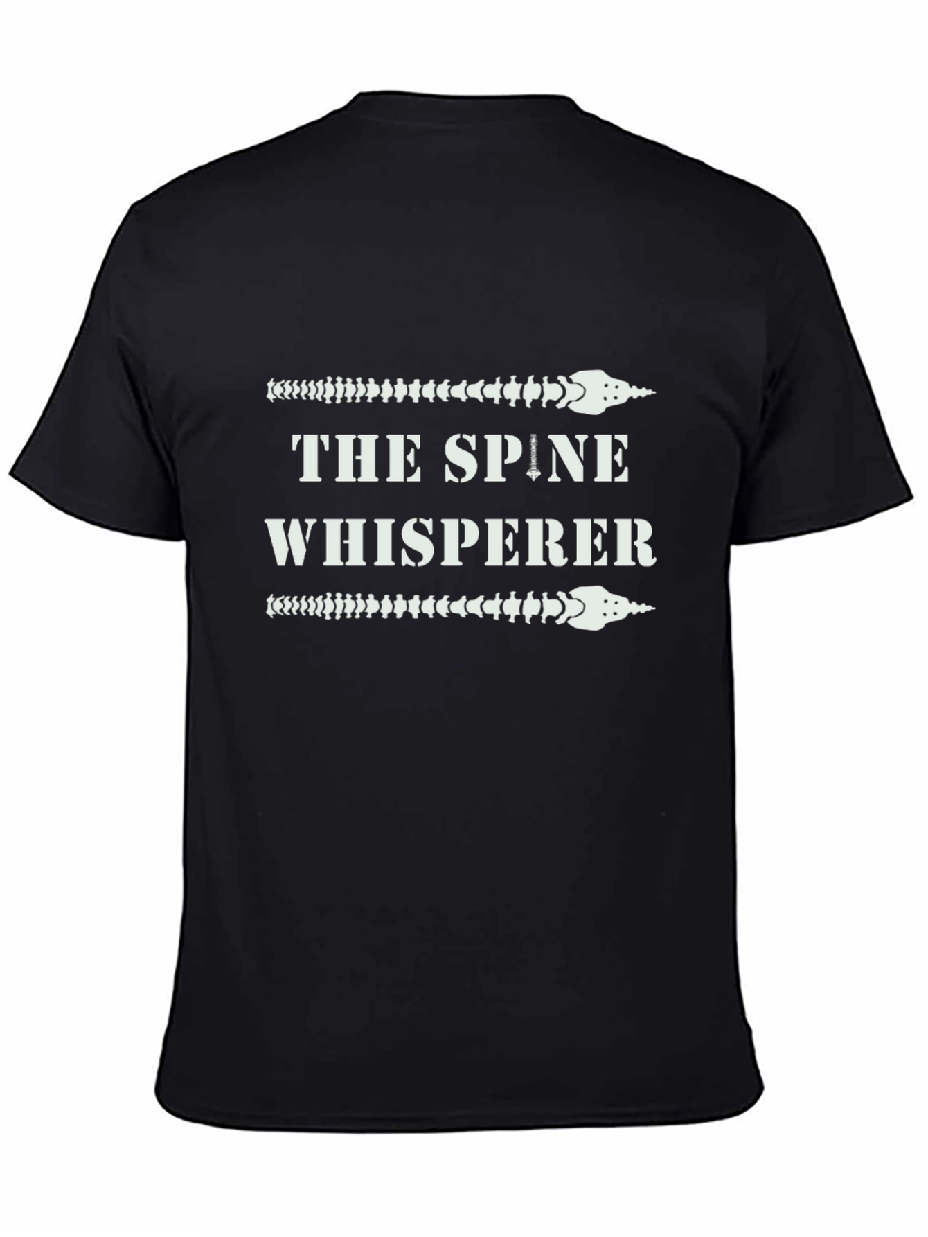 The Spine Whisperer Graphic Tee - Black