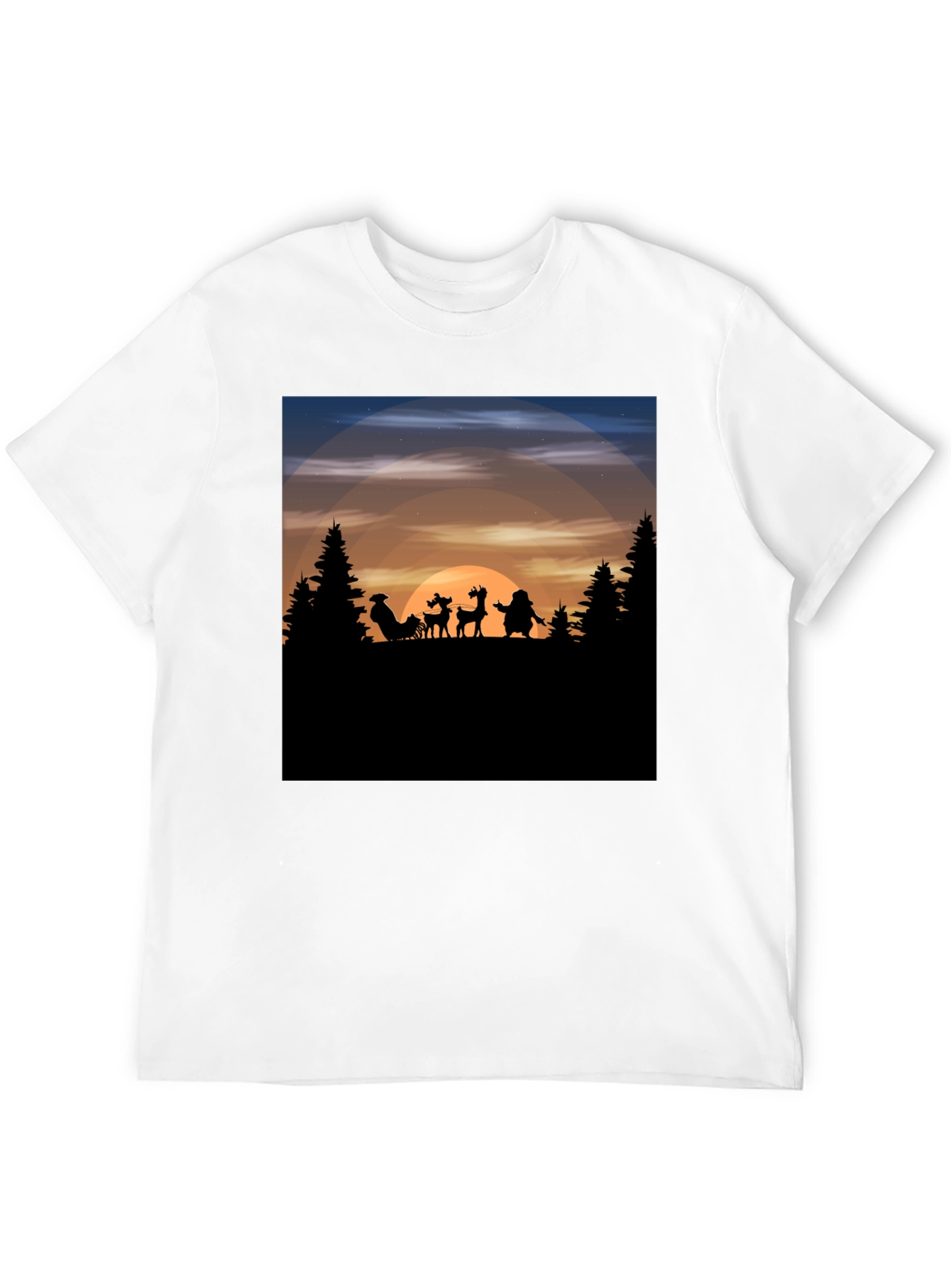 Santas Silhouette T-Shirt