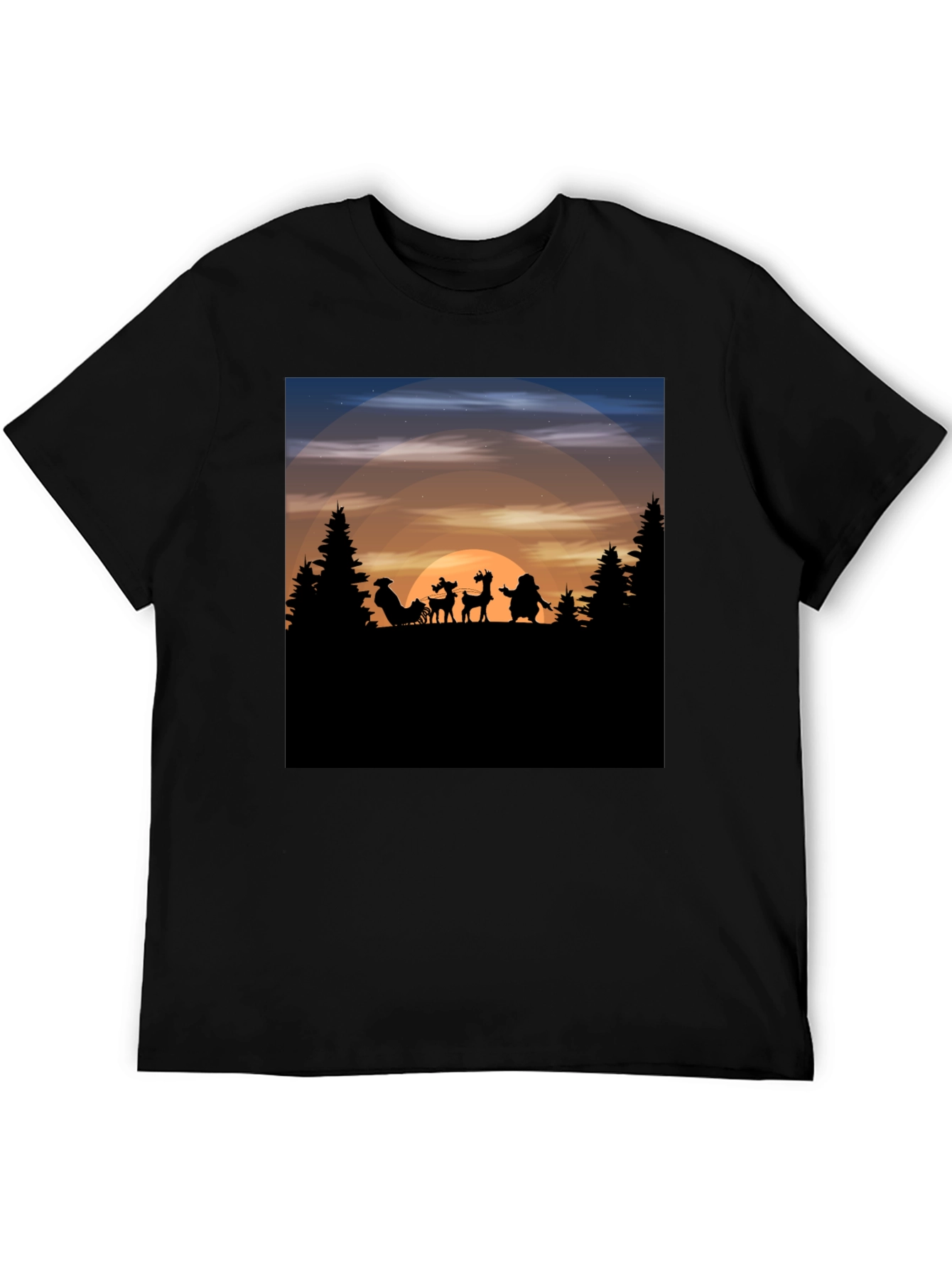 Santas Silhouette T-Shirt