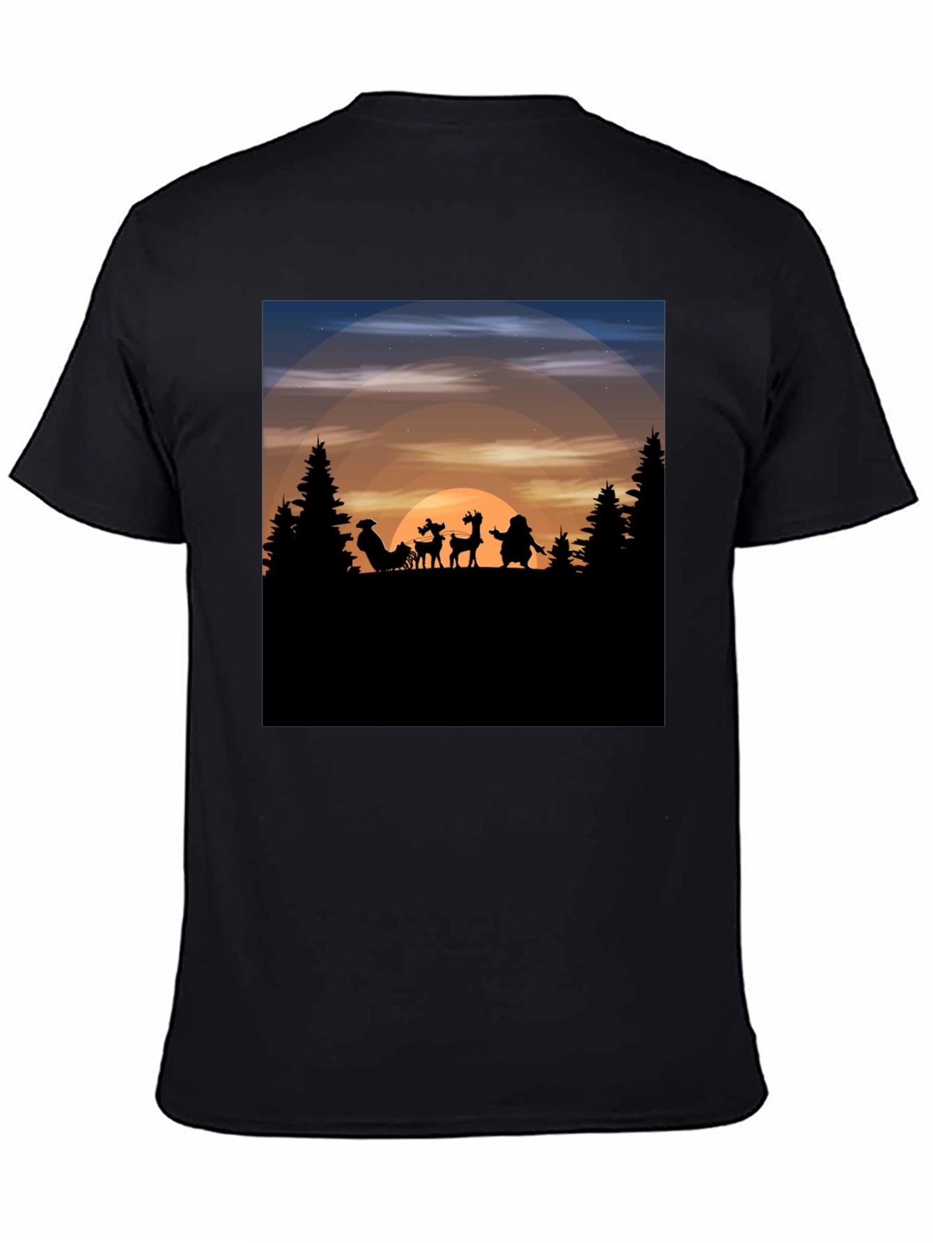 Santas Silhouette T-Shirt