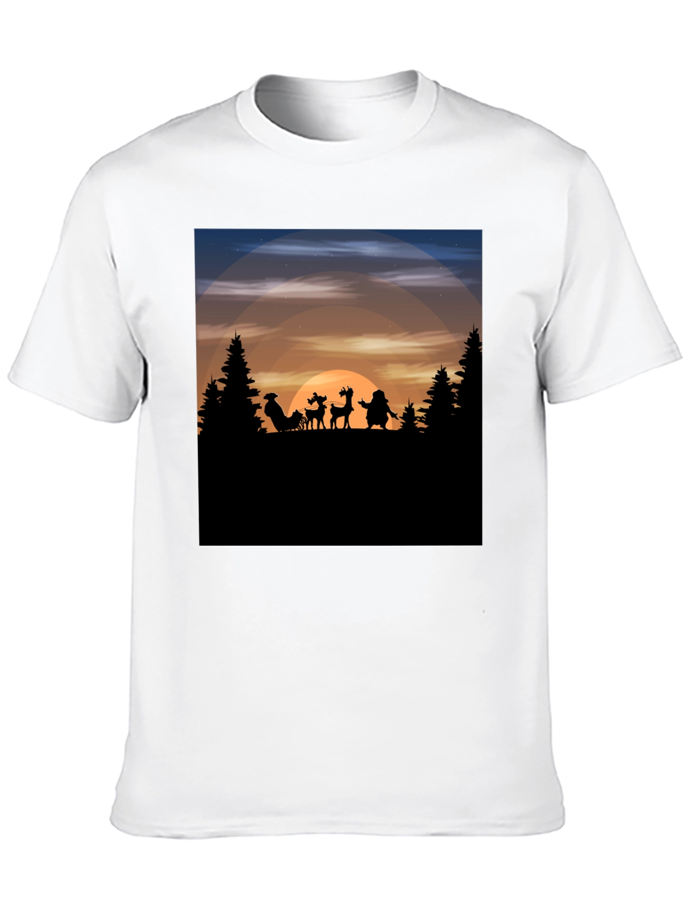 Santas Silhouette T-Shirt