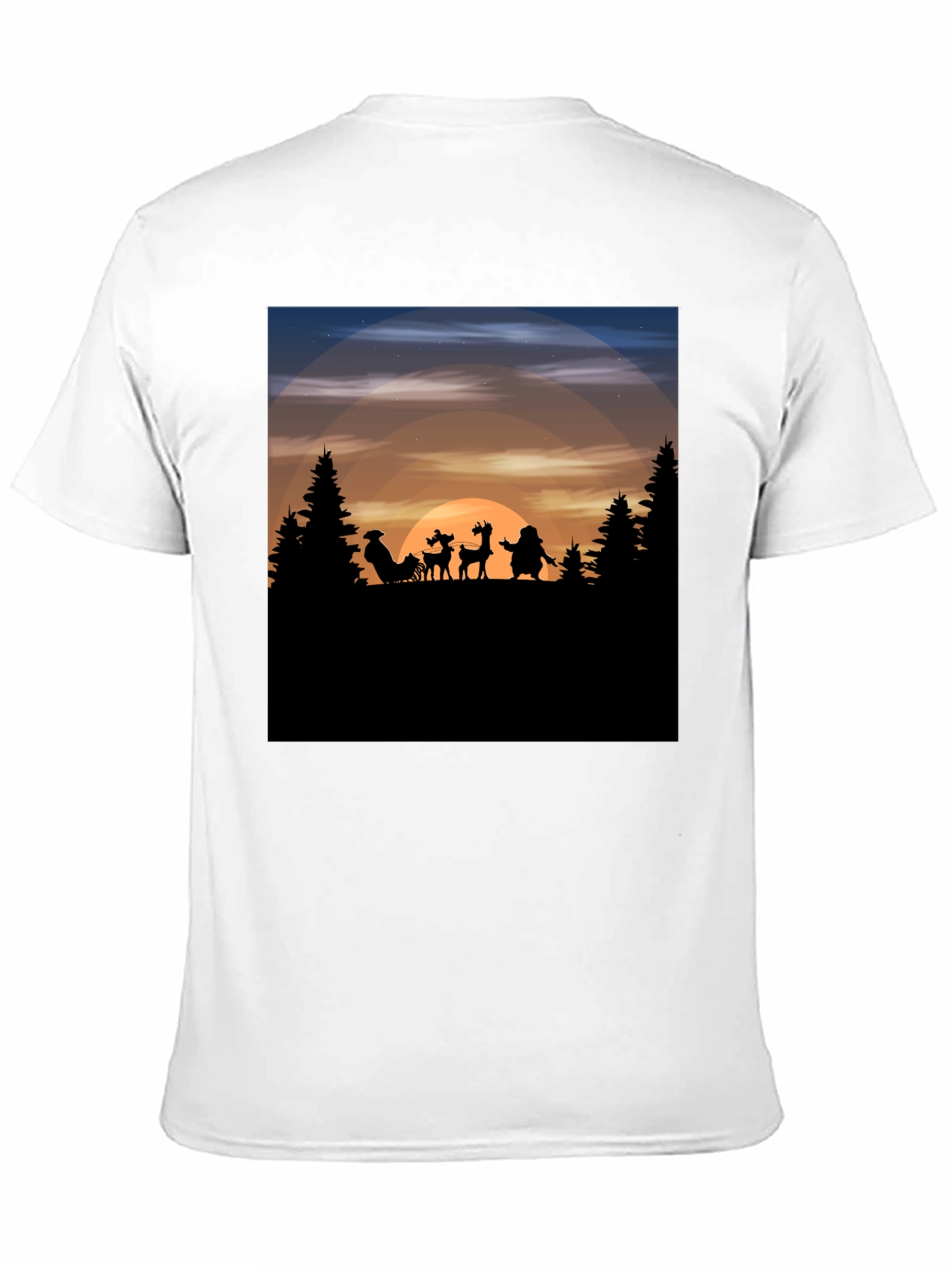Santas Silhouette T-Shirt