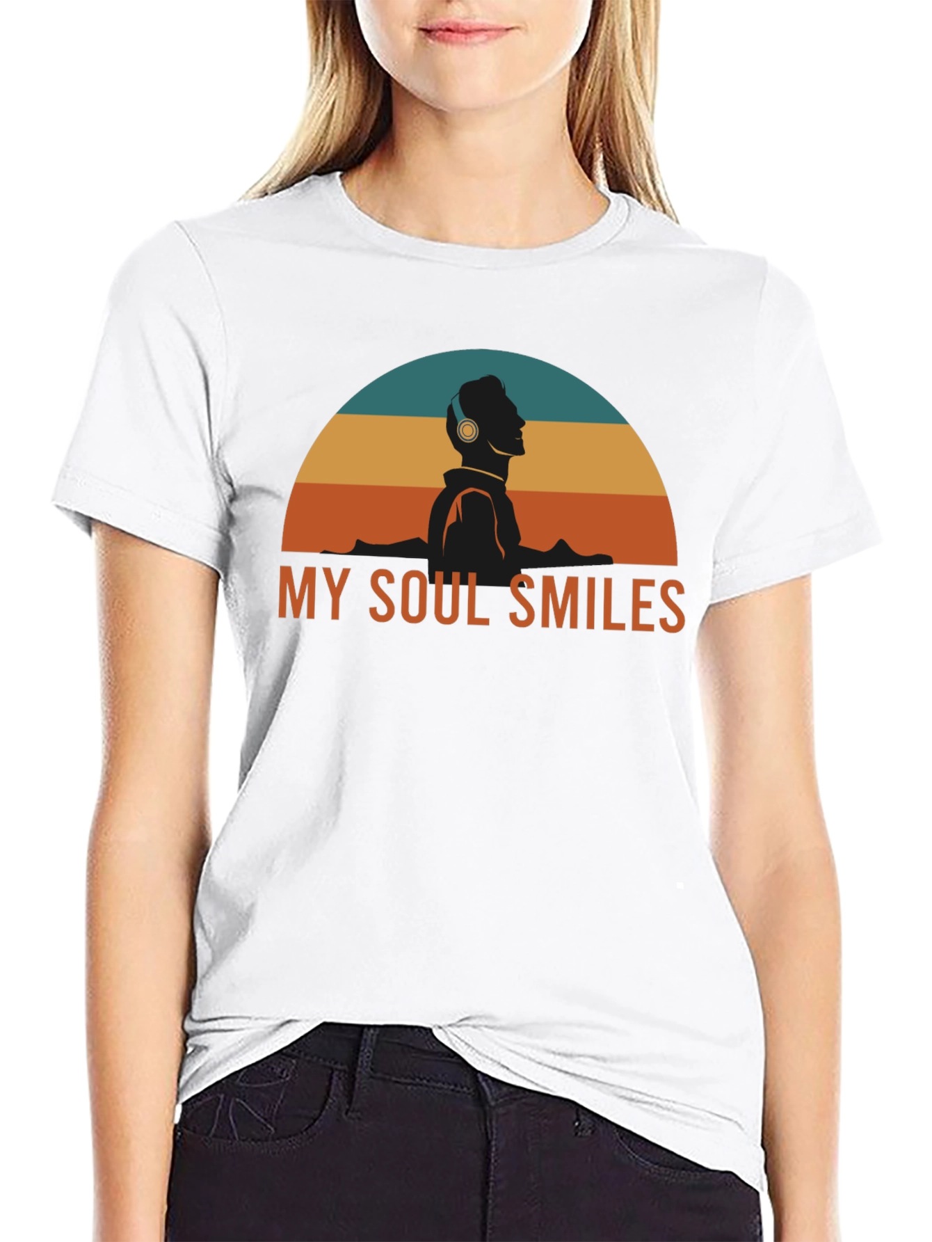 My Soul Smiles Graphic Tee - Music Lover Shirt