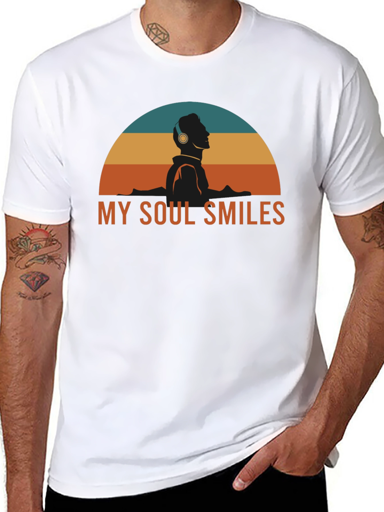 My Soul Smiles Graphic Tee - Music Lover Shirt