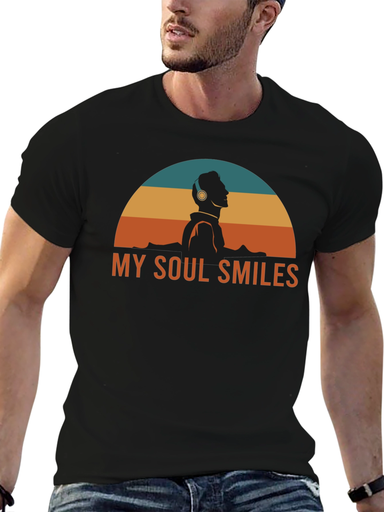My Soul Smiles Graphic Tee - Music Lover Shirt