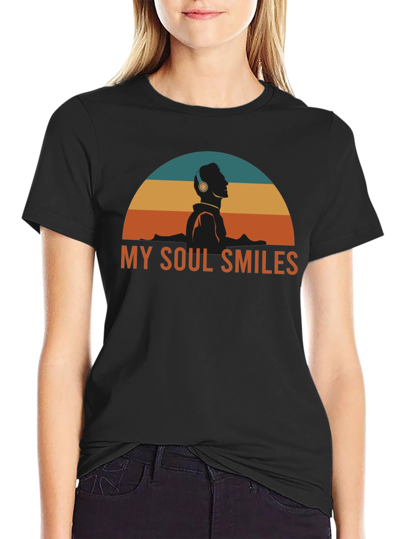 My Soul Smiles Graphic Tee - Music Lover Shirt