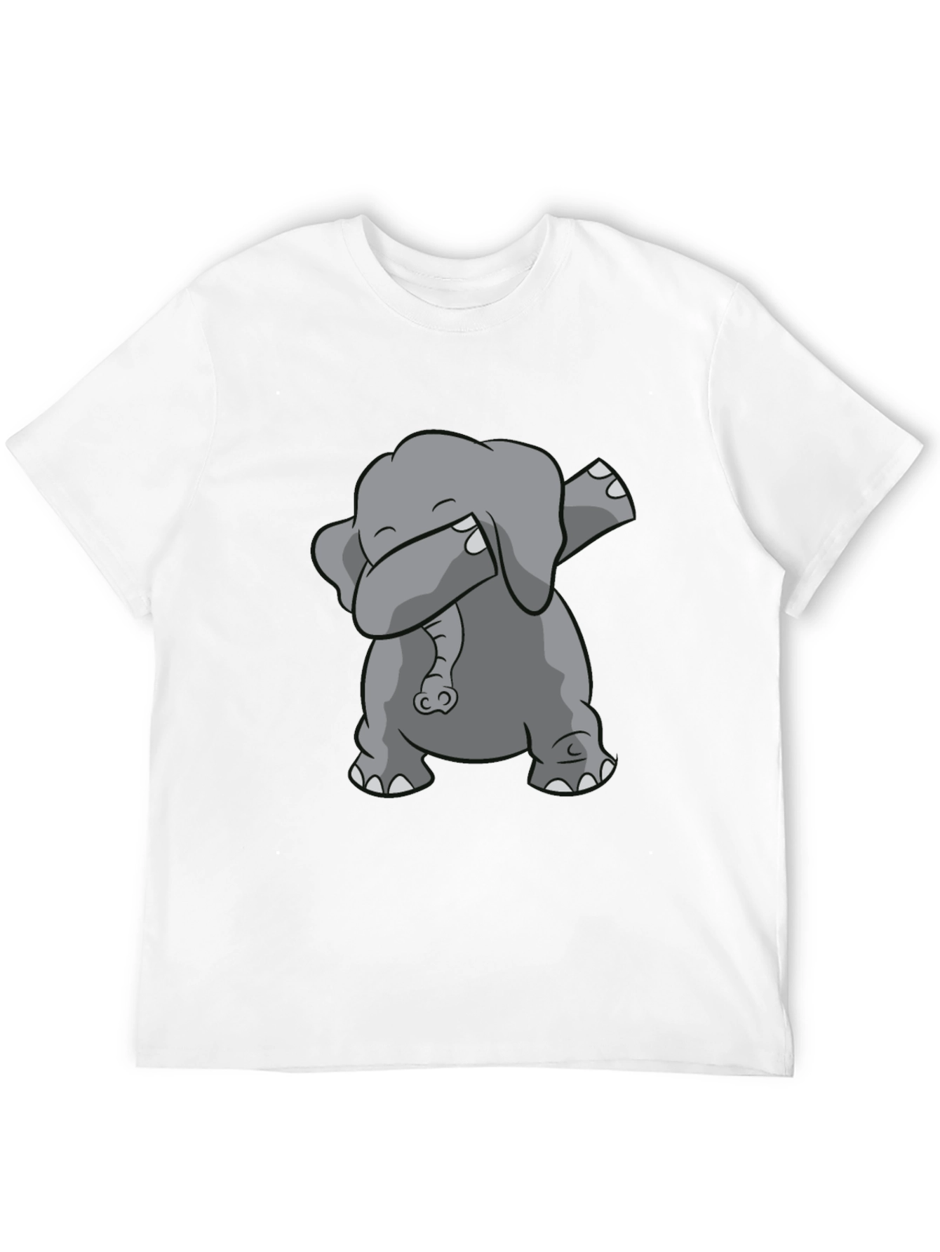 Dabbing Elephant Black Graphic Tee