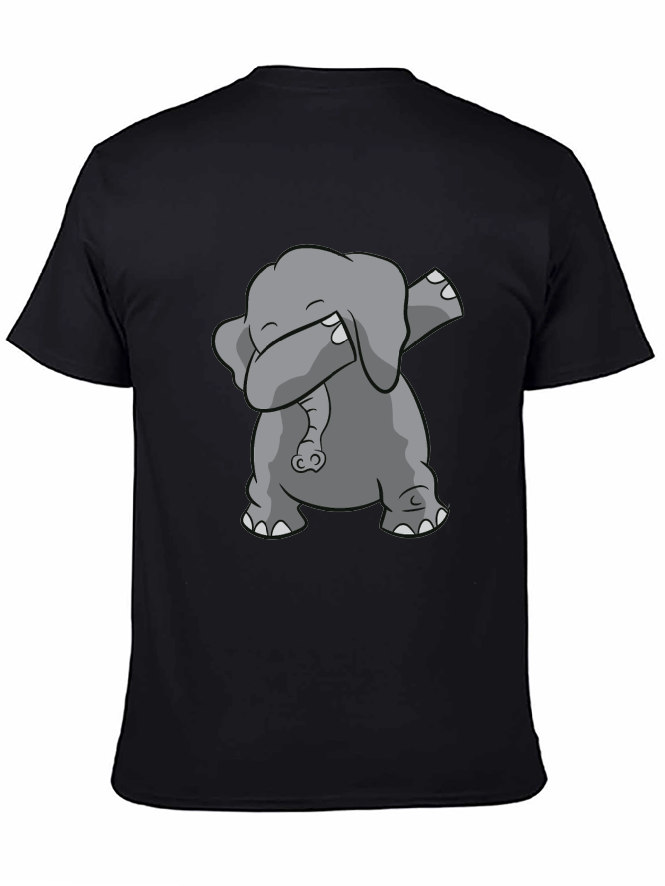 Dabbing Elephant Black Graphic Tee