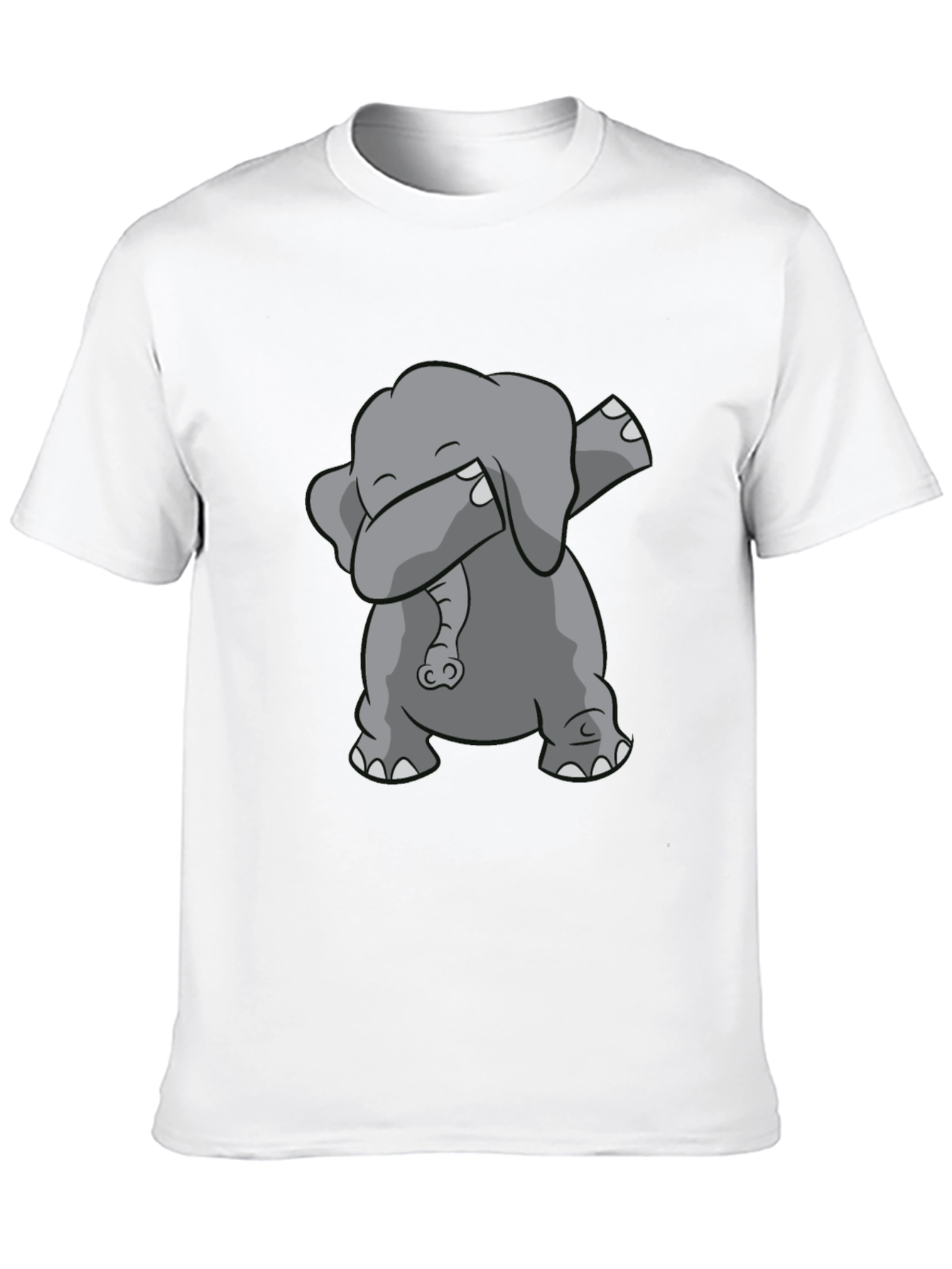Dabbing Elephant Black Graphic Tee