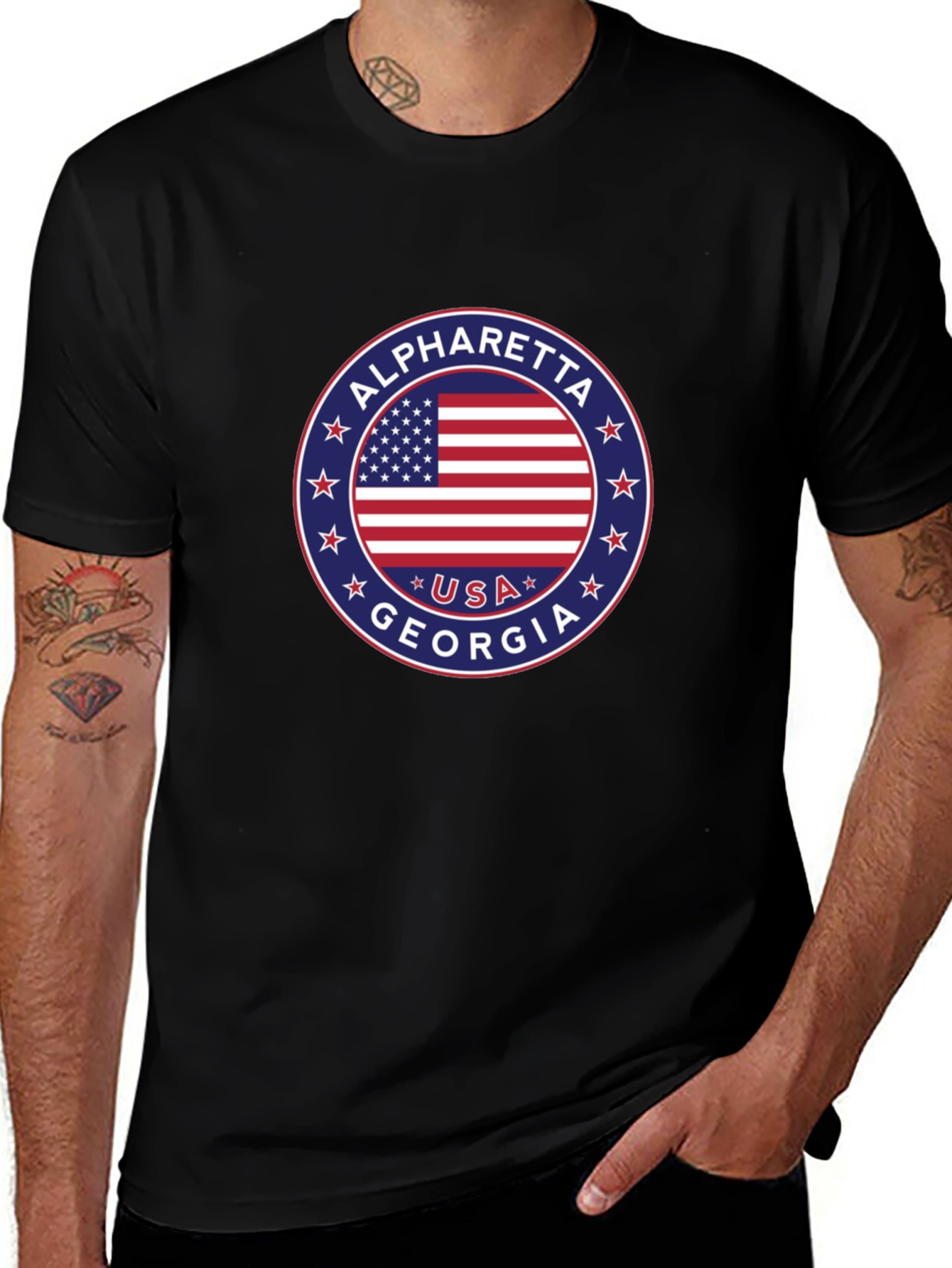Alpharetta Georgia USA Patriotic T-Shirt