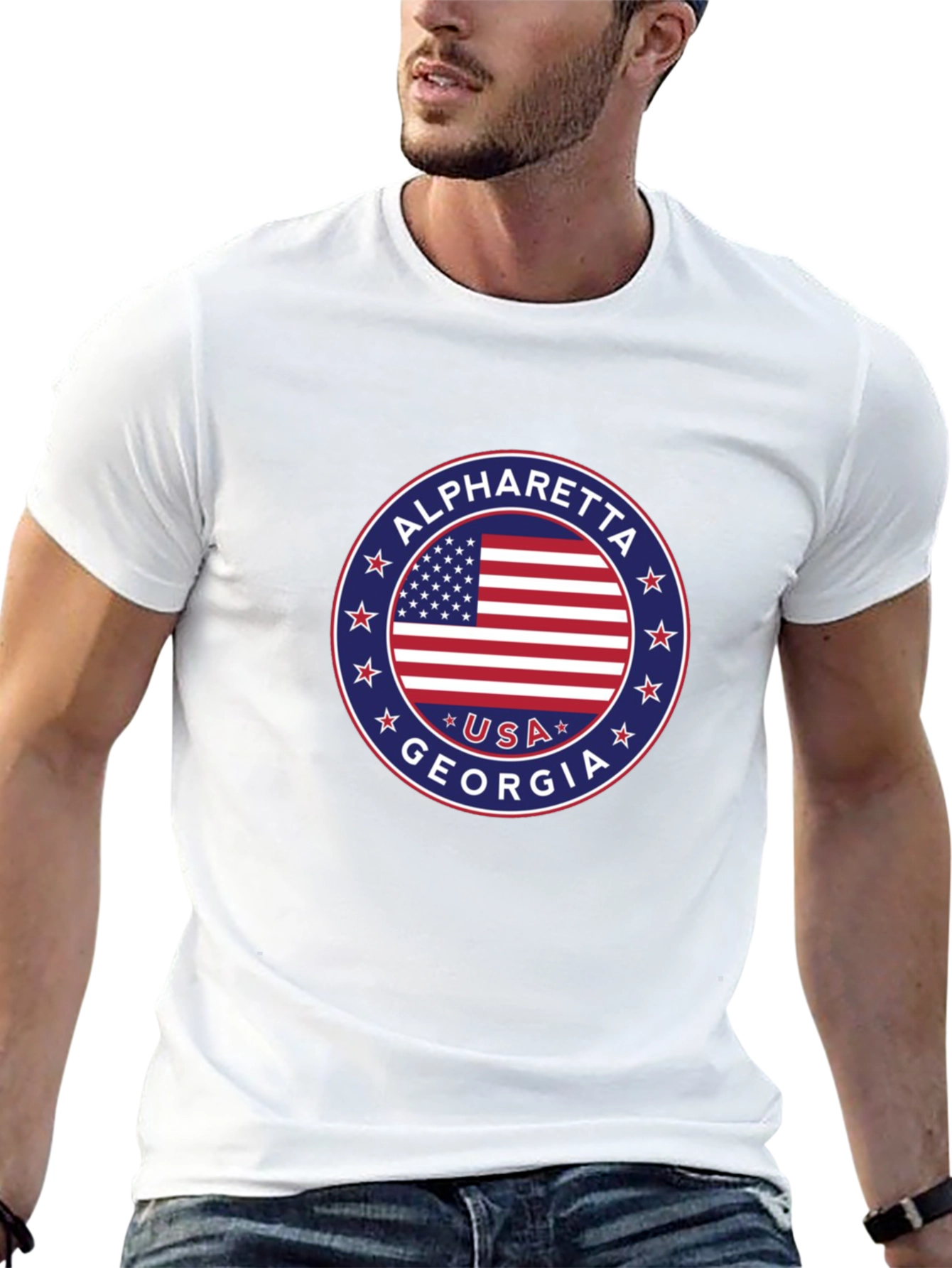 Alpharetta Georgia USA Patriotic T-Shirt