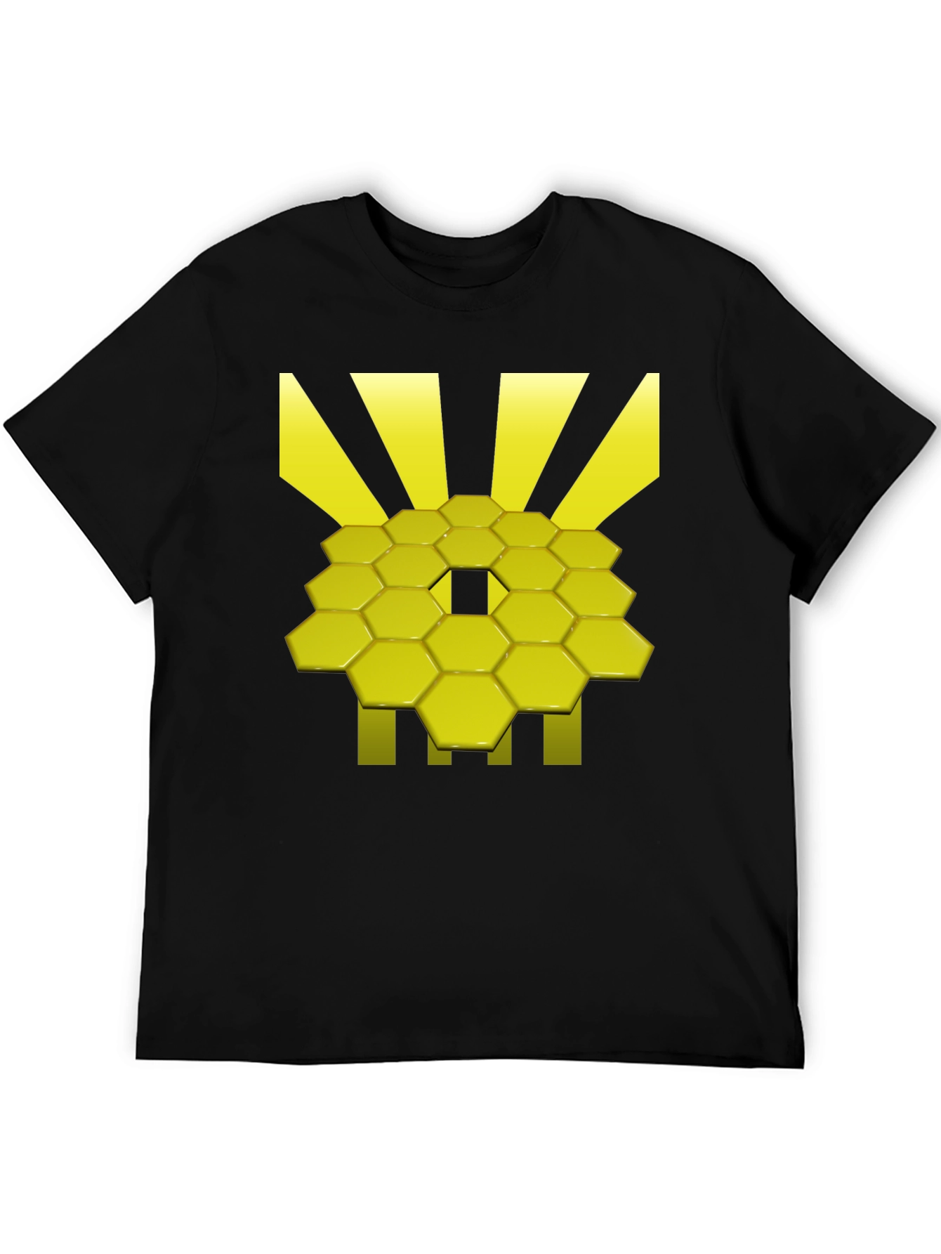 Geometric Hexagon Graphic Tee - Modern Style