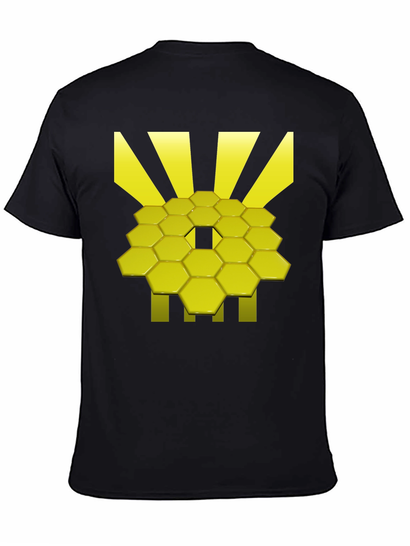 Geometric Hexagon Graphic Tee - Modern Style