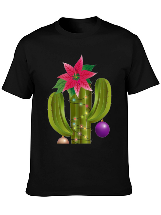 Festive Cactus Tee - Holiday Cheer Apparel