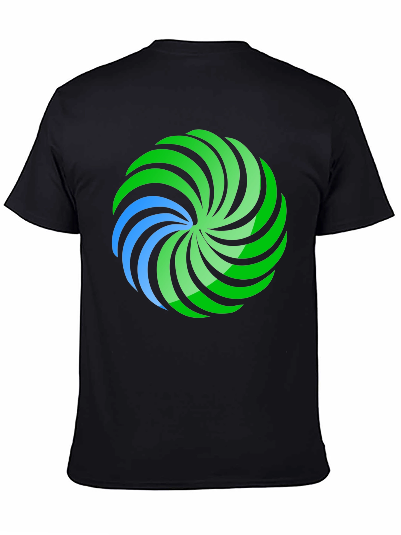 Vortex Graphic Tee - Stylish Mens Black T-Shirt