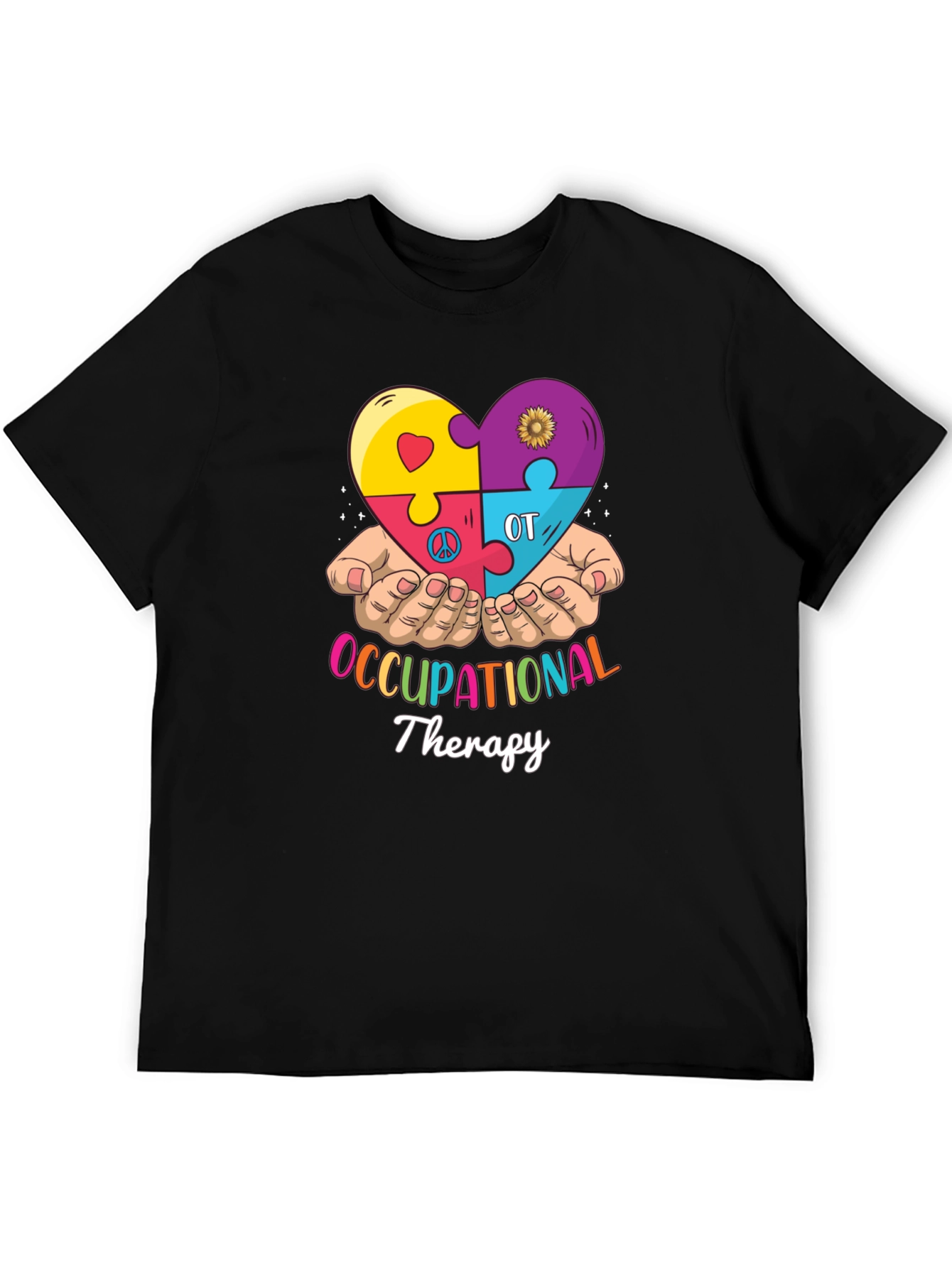 Occupational Therapy Puzzle Heart T-Shirt