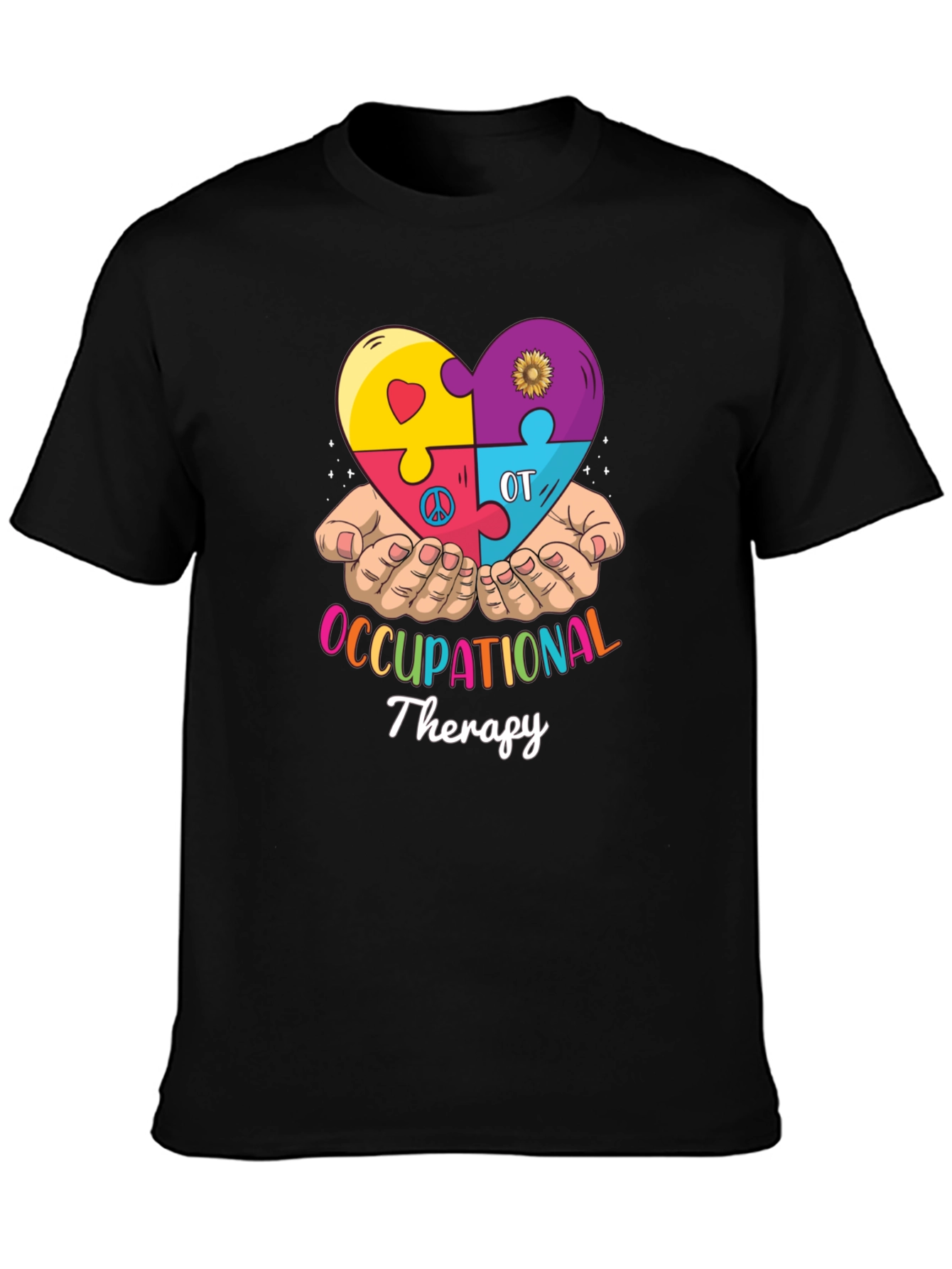 Occupational Therapy Puzzle Heart T-Shirt