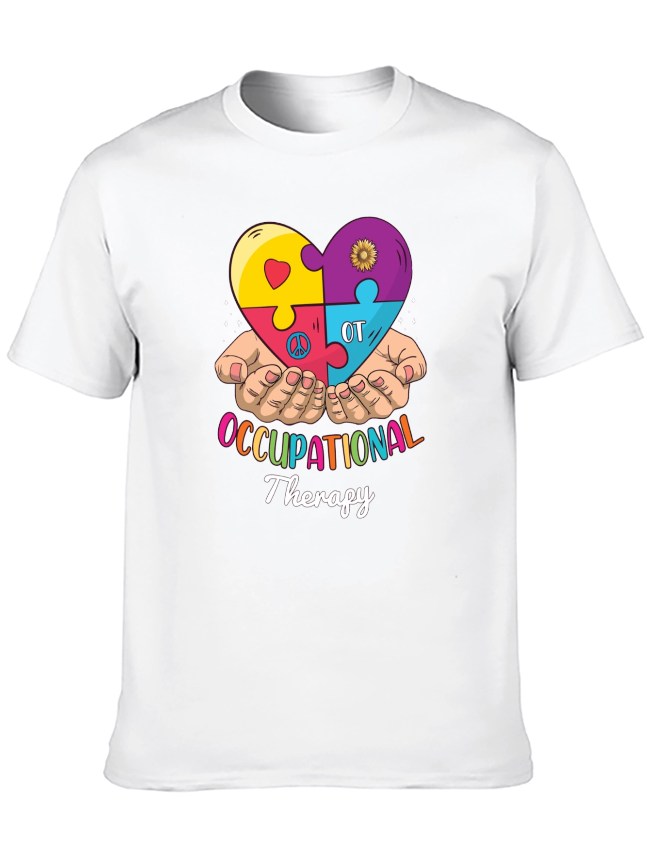 Occupational Therapy Puzzle Heart T-Shirt