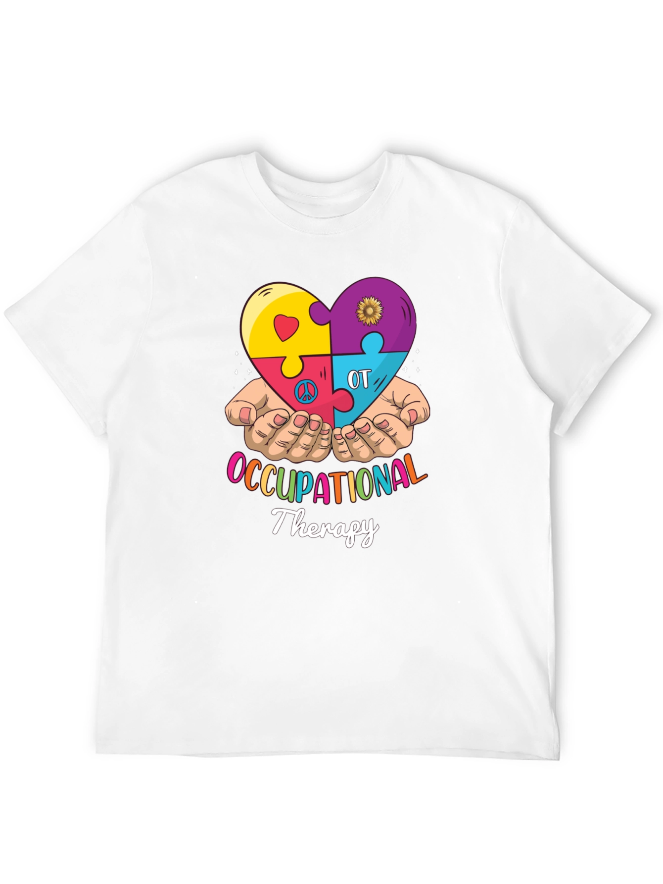 Occupational Therapy Puzzle Heart T-Shirt