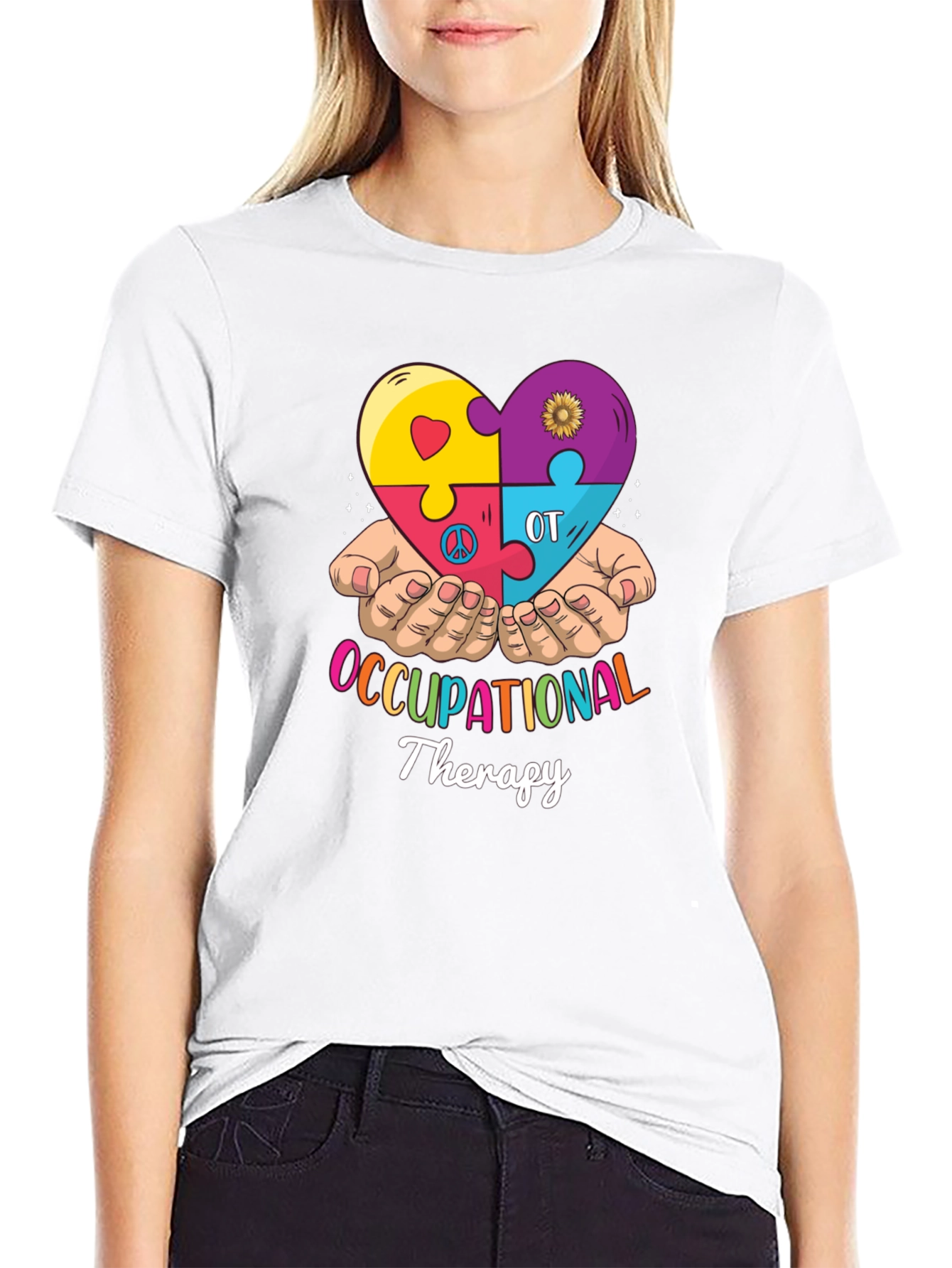 Occupational Therapy Puzzle Heart T-Shirt