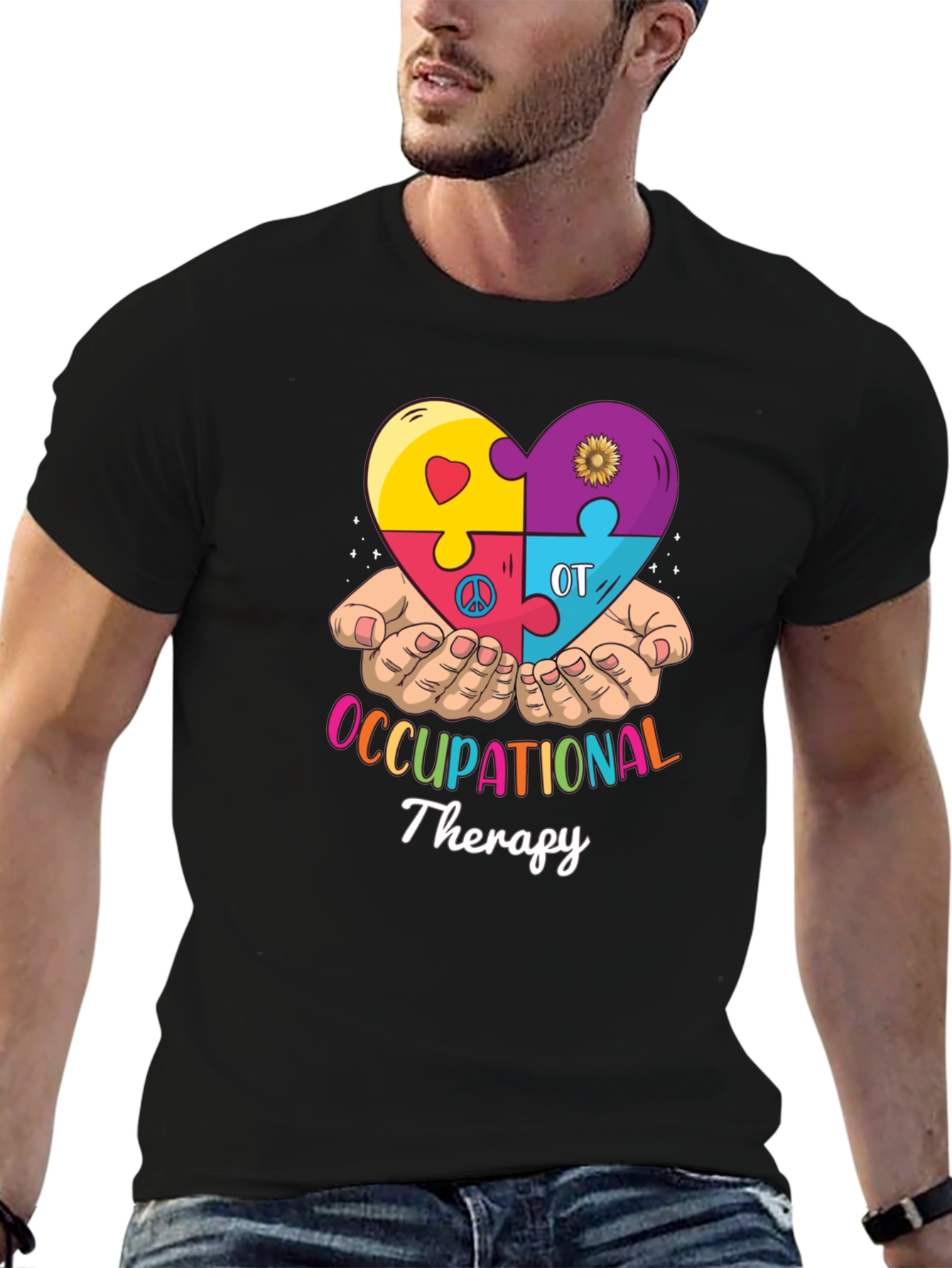 Occupational Therapy Puzzle Heart T-Shirt