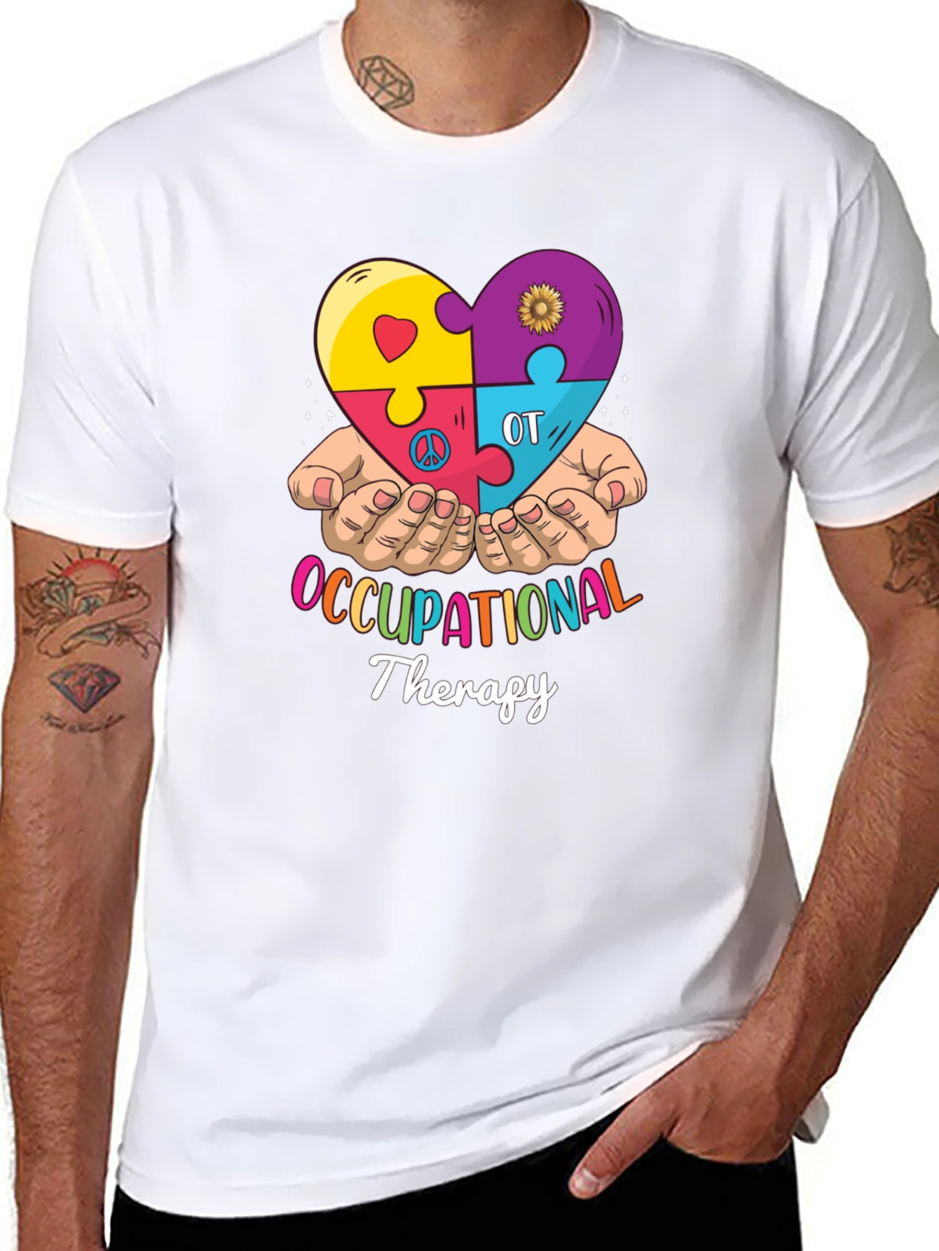 Occupational Therapy Puzzle Heart T-Shirt