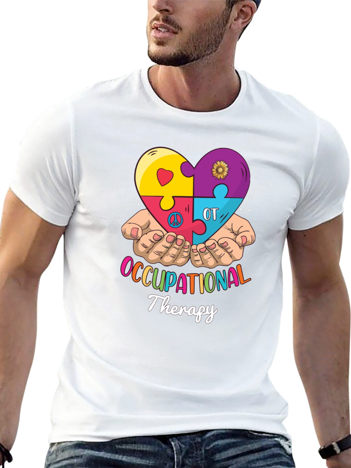 Occupational Therapy Puzzle Heart T-Shirt